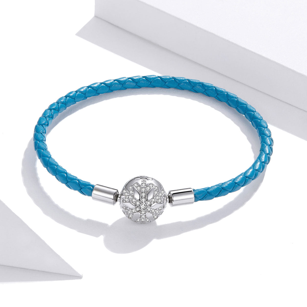 925 Sterling Silver Plated Bracelet with Pavé Setting CZ, Size 19.0 for Women DestGlow