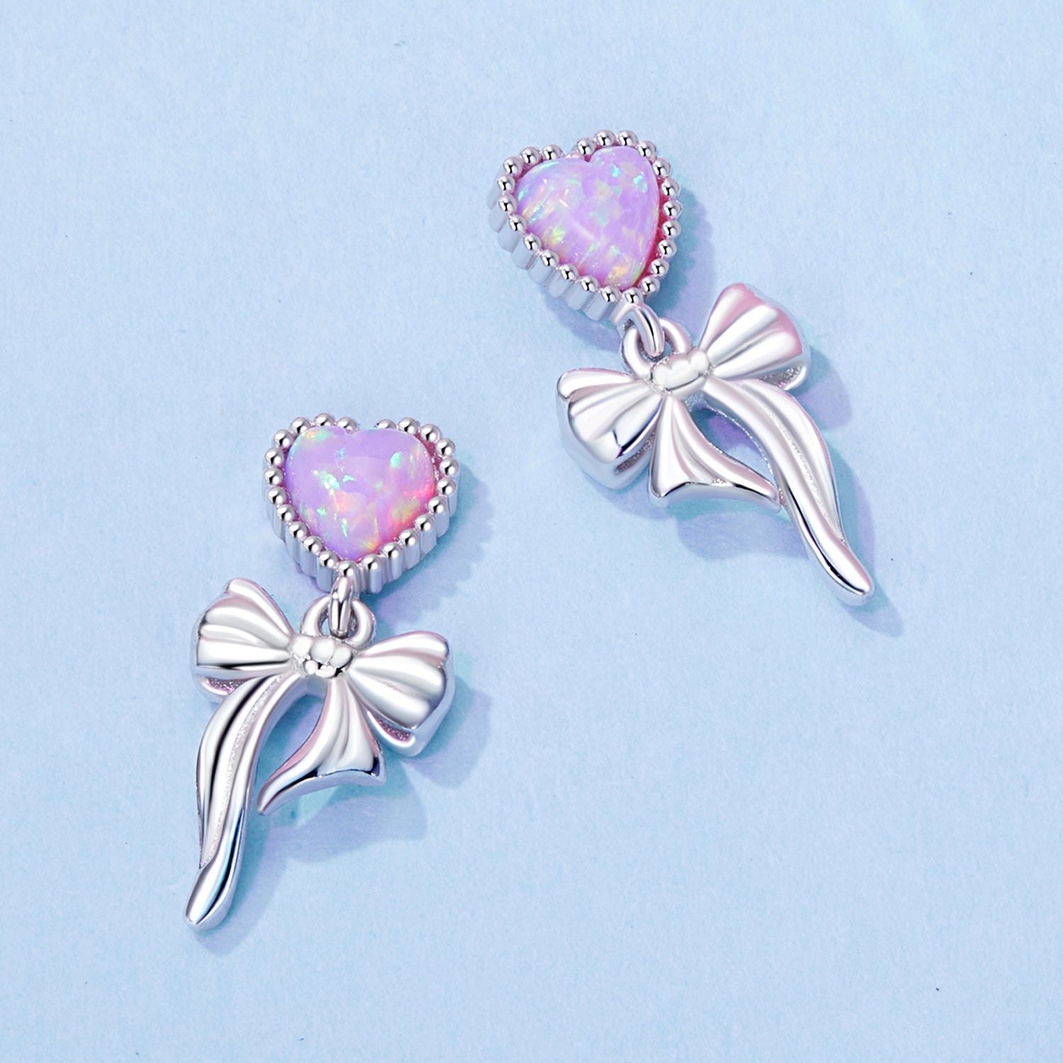 925 Sterling Silver Translucent Opal Earrings for Women DestGlow