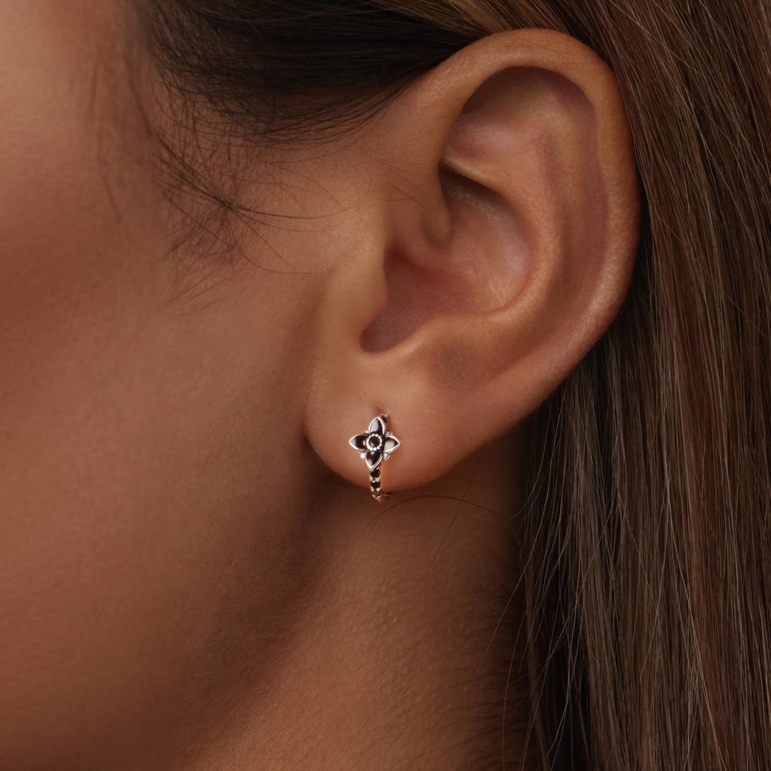 925 Sterling Silver Enamel and CZ Earrings for Women DestGlow