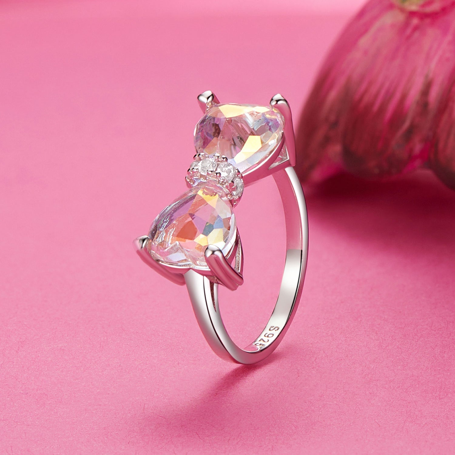 925 Sterling Silver 6.0 Size Pavé Setting CZ Ring for Women by Bids.com