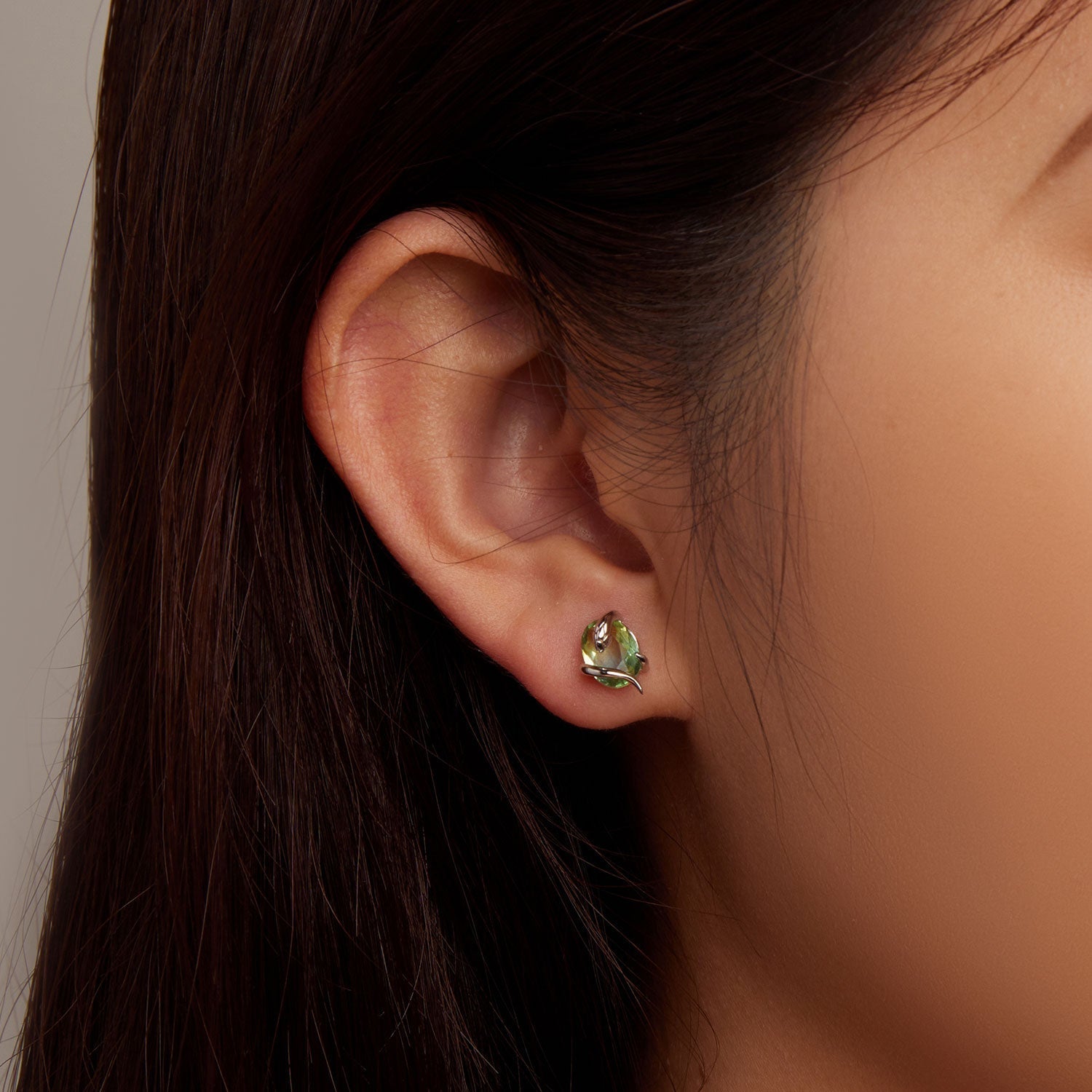 925 Sterling Silver Transparent Glass Earrings for Women DestGlow