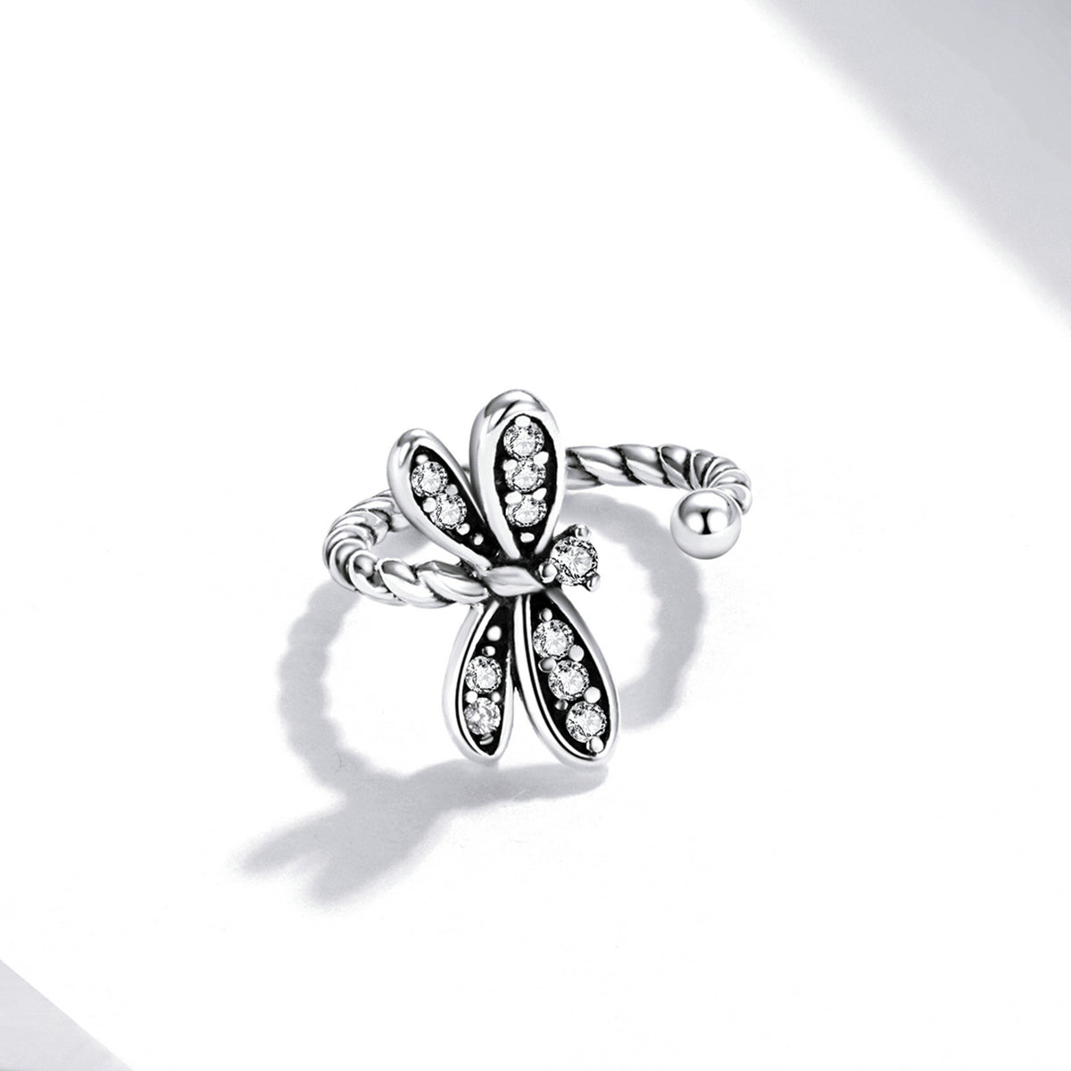 925 Sterling Silver Earrings with Pavé Setting and CZ for Women DestGlow