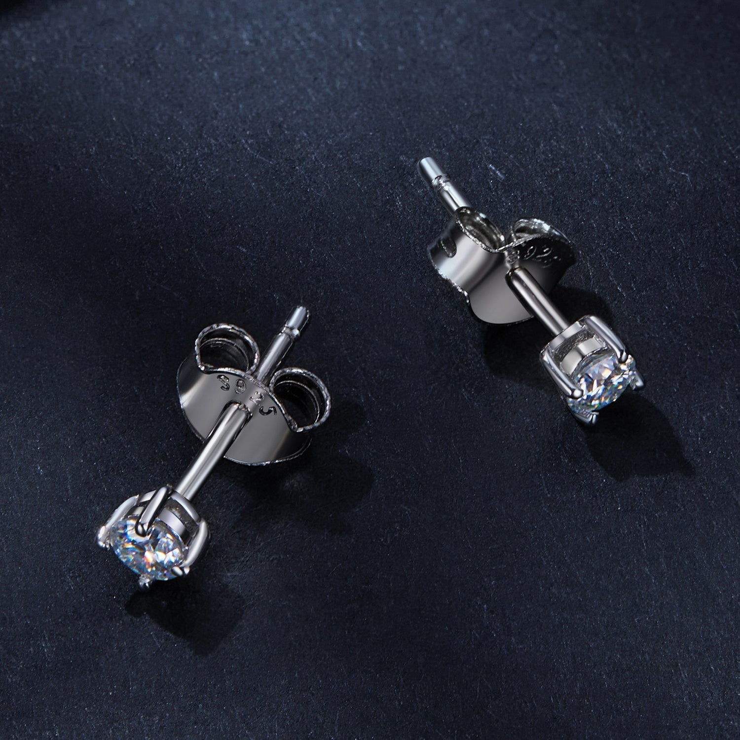 S925 Sterling Silver 3mm Moissanite Earrings for Women DestGlow