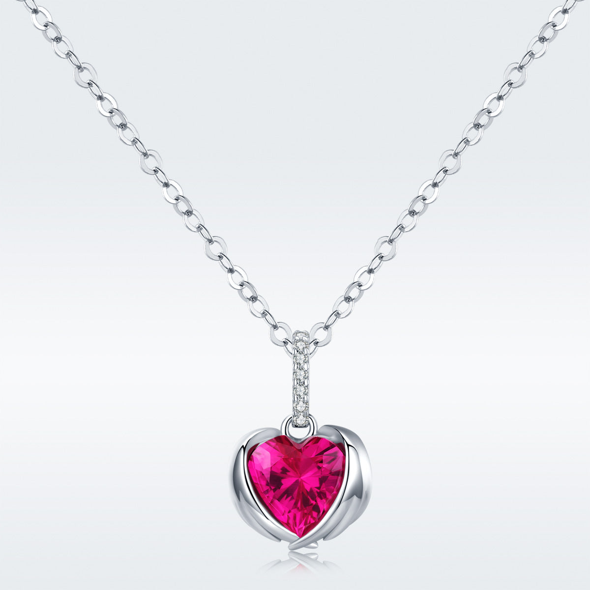 925 Sterling Silver Necklace 45cm for Women DestGlow