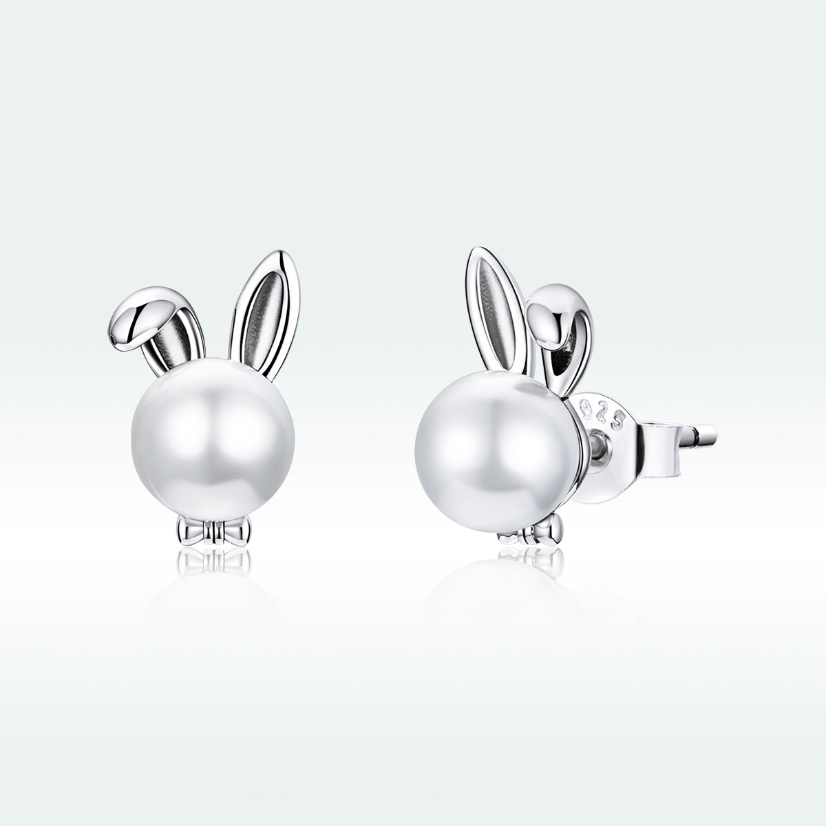 925 Sterling Silver Earrings with Quality Shell Pearl DestGlow