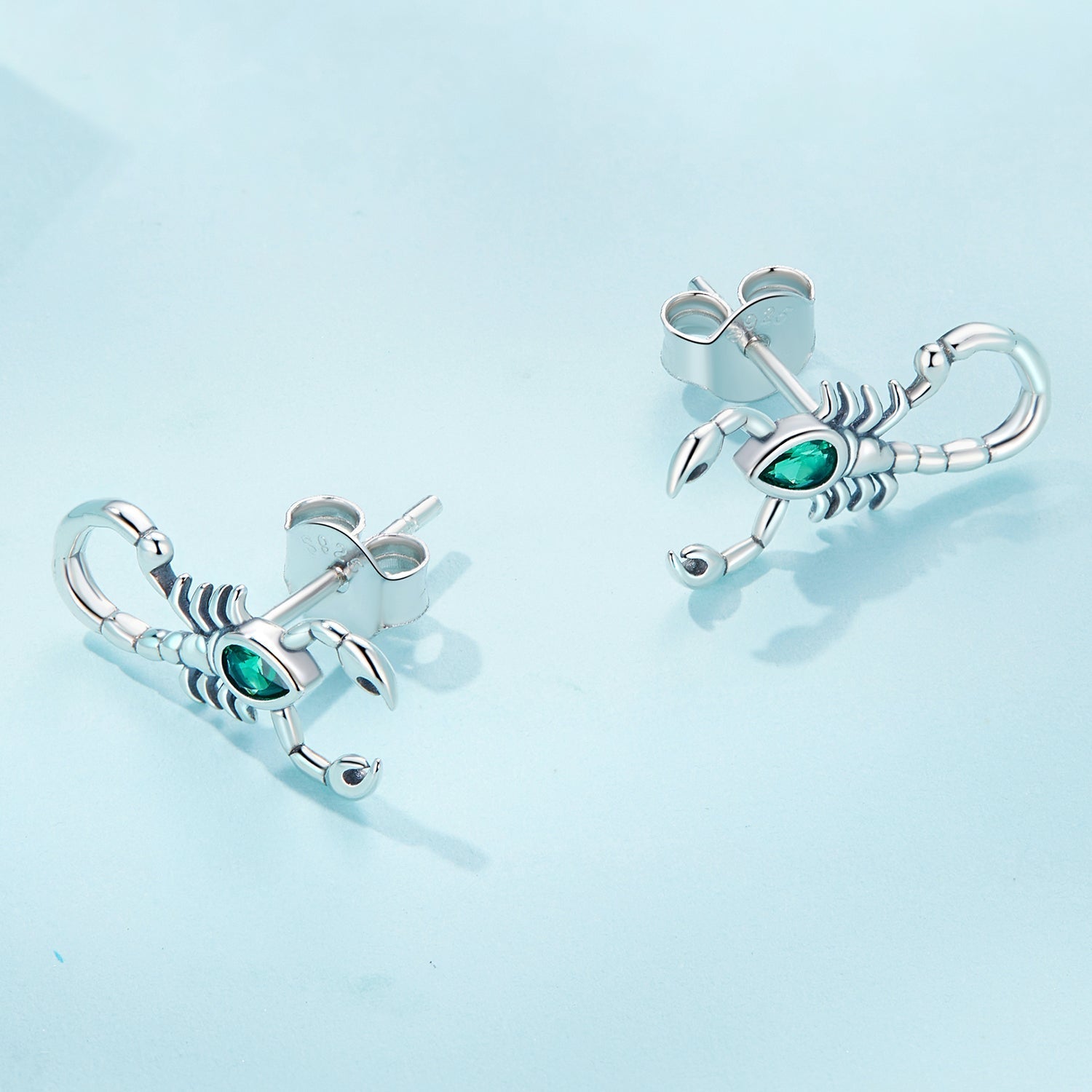 925 Sterling Silver Earrings with Pavé Setting CZ and Oxidized Finish for Women DestGlow