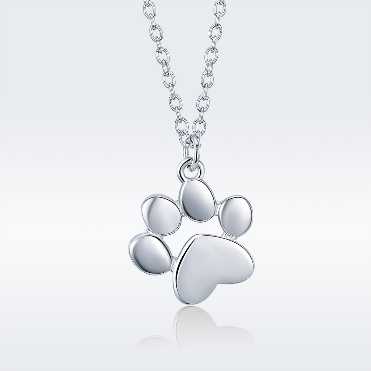 925 Sterling Silver Necklace with SCN Pendant 1.5x1.4cm for Women DestGlow