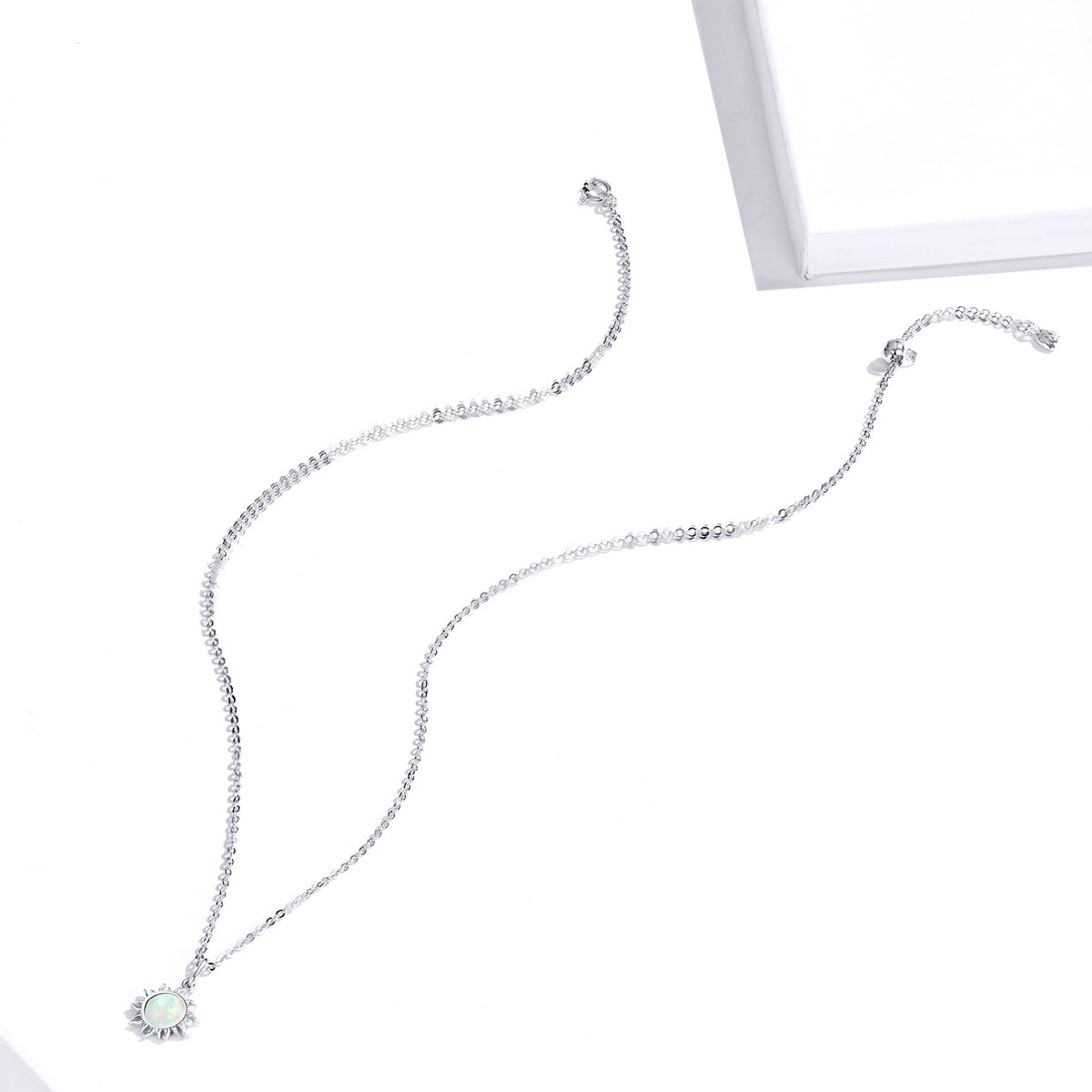 925 Sterling Silver Necklace 45cm for Women DestGlow