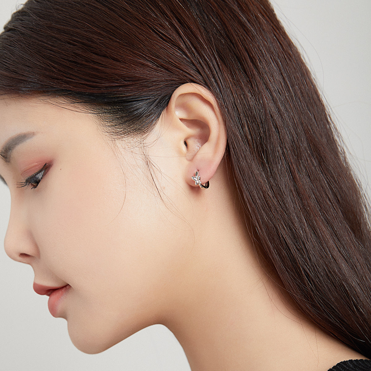 925 Sterling Silver Plated Platinum Earrings for Women DestGlow