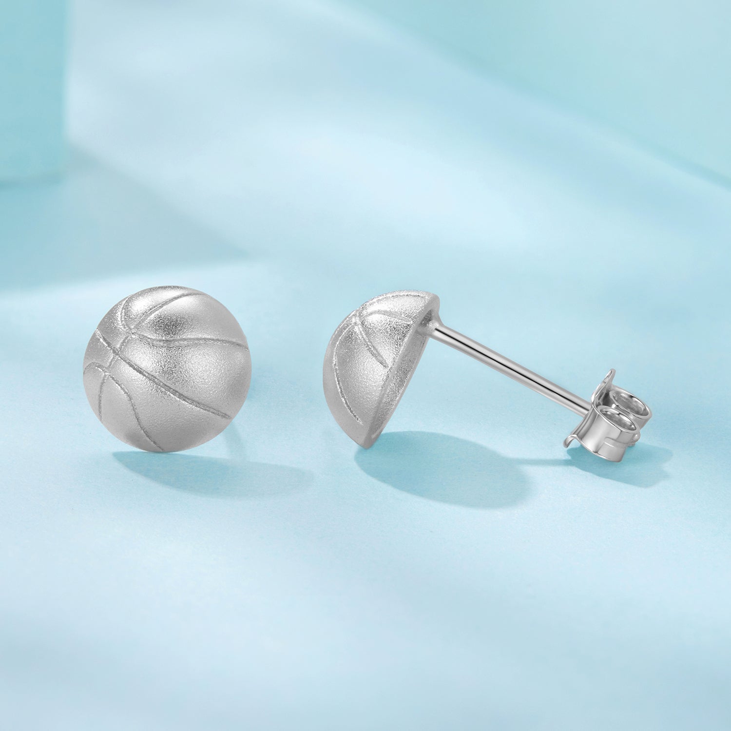 925 Sterling Silver Plated White Gold Earrings DestGlow