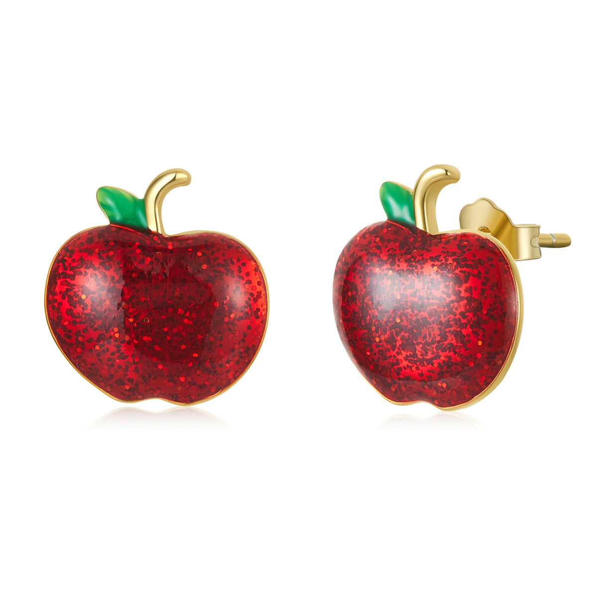 925 Sterling Silver Enamel Plated Gold Earrings DestGlow