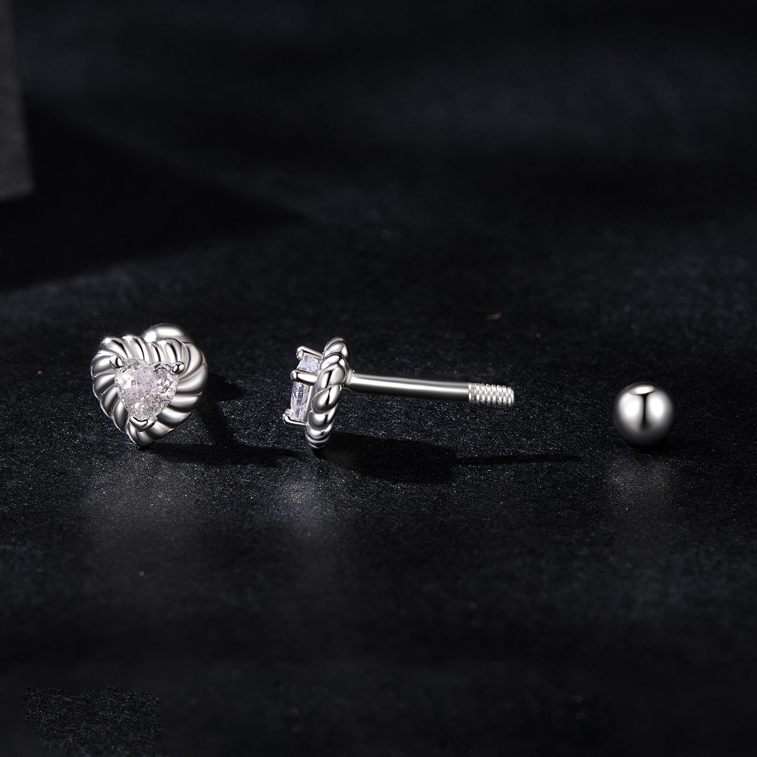 925 Sterling Silver Moissanite 0.15ct Earrings for Women DestGlow