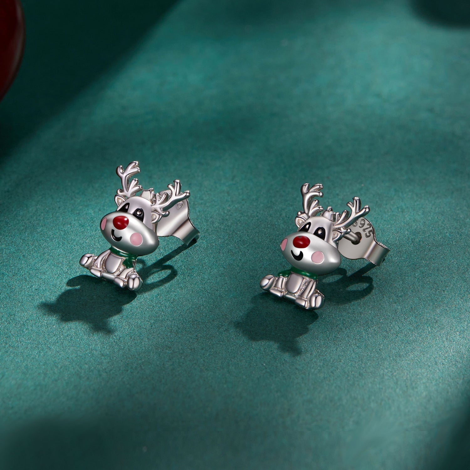 925 Sterling Silver Enamel Earrings 12x9mm DestGlow