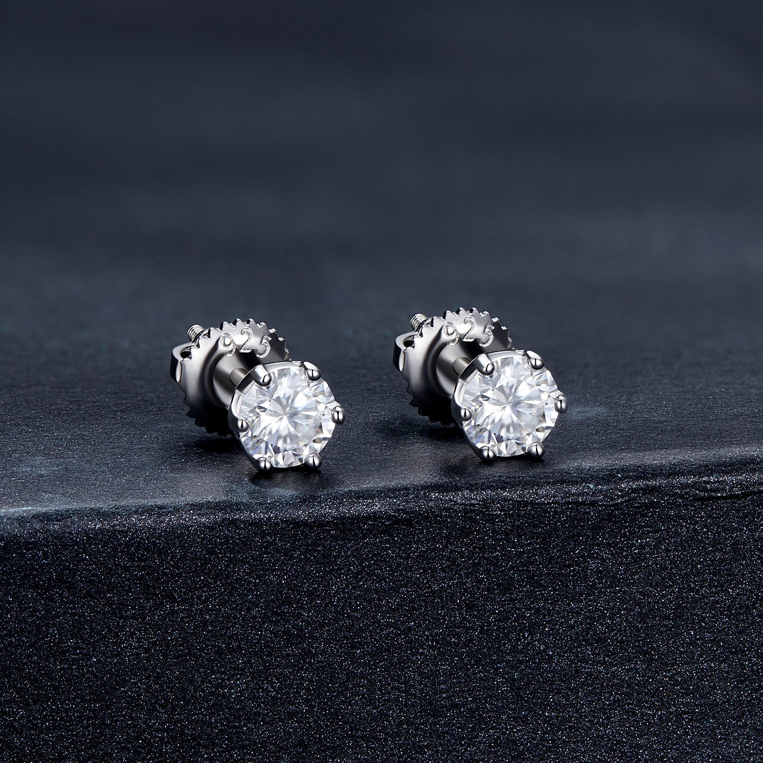 925 Sterling Silver Moissanite Earrings for Women DestGlow