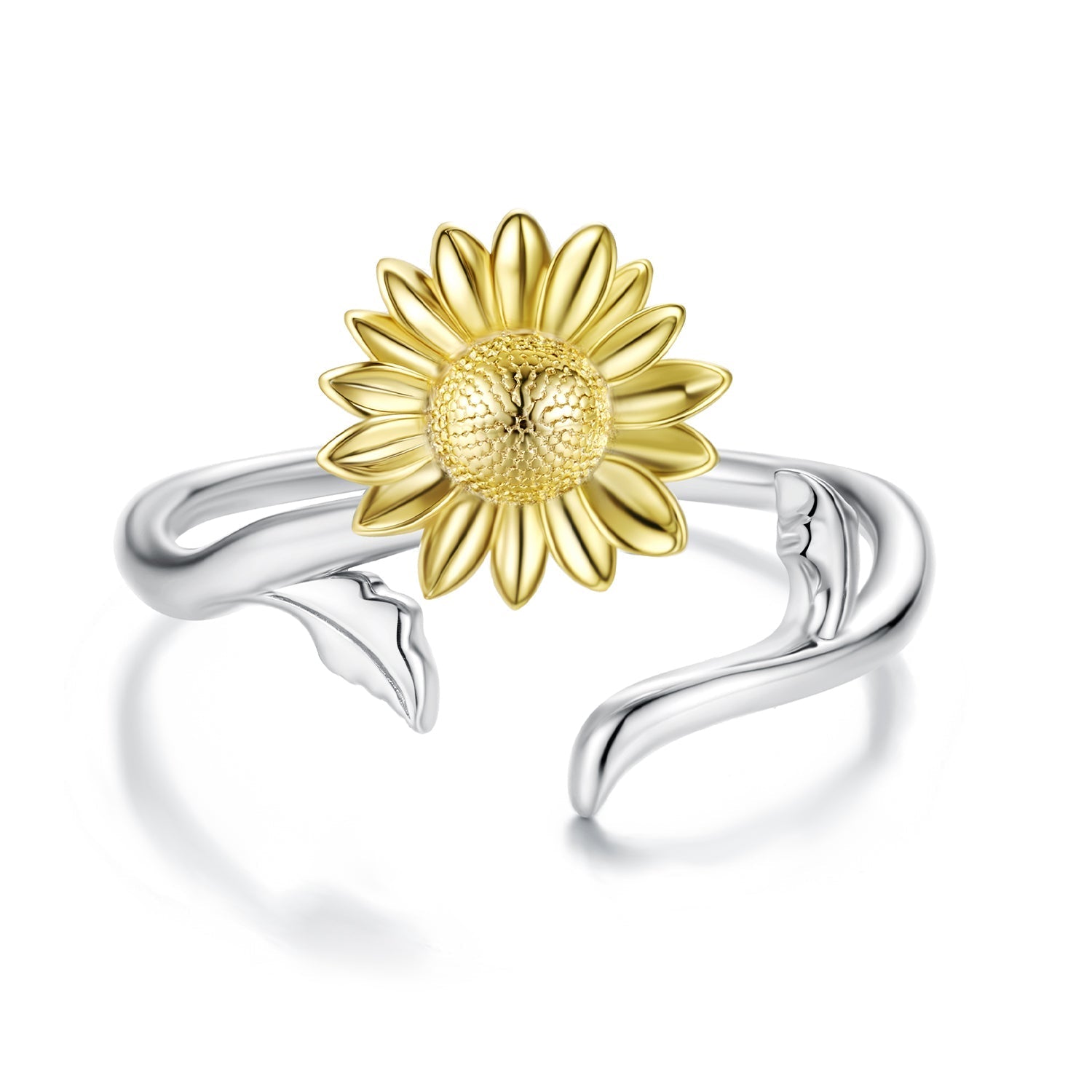 925 Sterling Silver Plated White Gold Ring for Women DestGlow