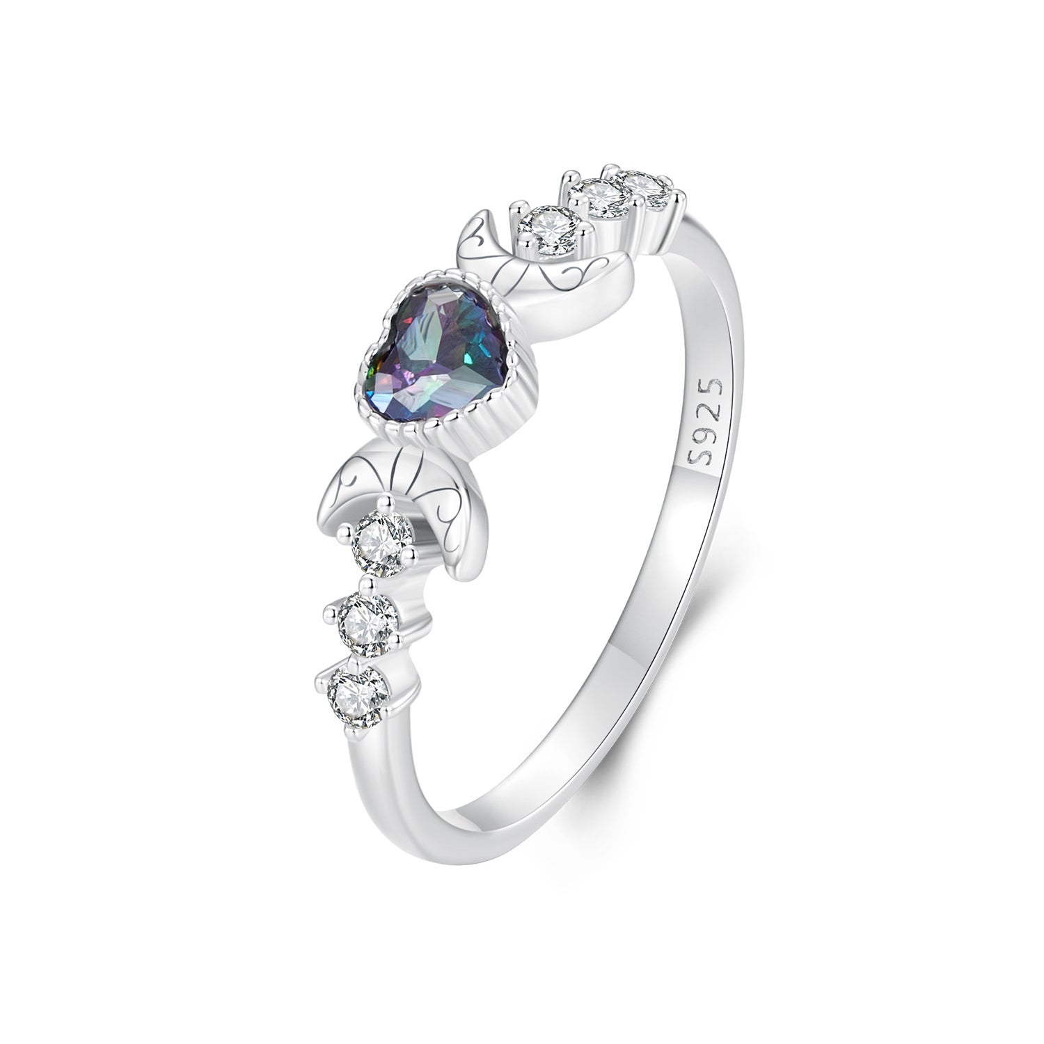 925 Sterling Silver Ring with Pavé Setting CZ, Size 7.0, Women’s Jewelry DestGlow