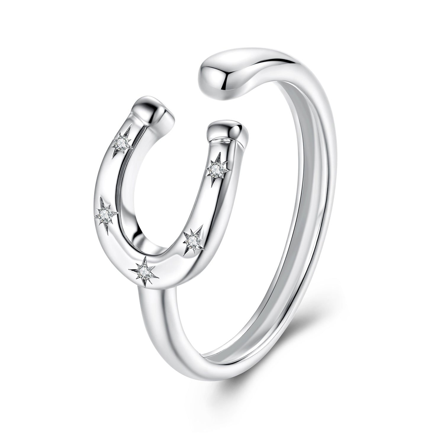 925 Sterling Silver & White Gold Plated Pavé CZ Ring DestGlow