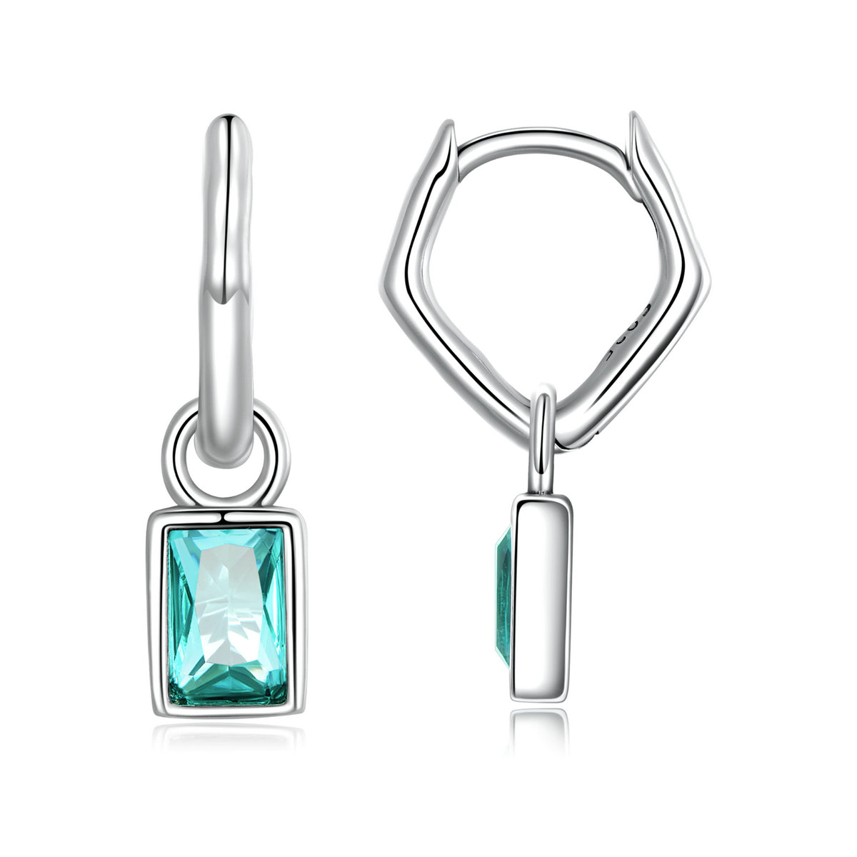 925 Sterling Silver Earrings with Pavé Setting CZ DestGlow