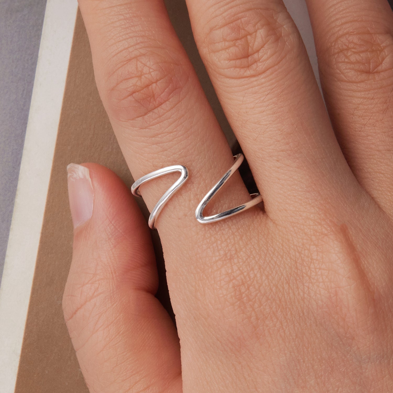 925 Sterling Silver Oxidized Silver 0.12-0.9cm Ring for Unisex DestGlow