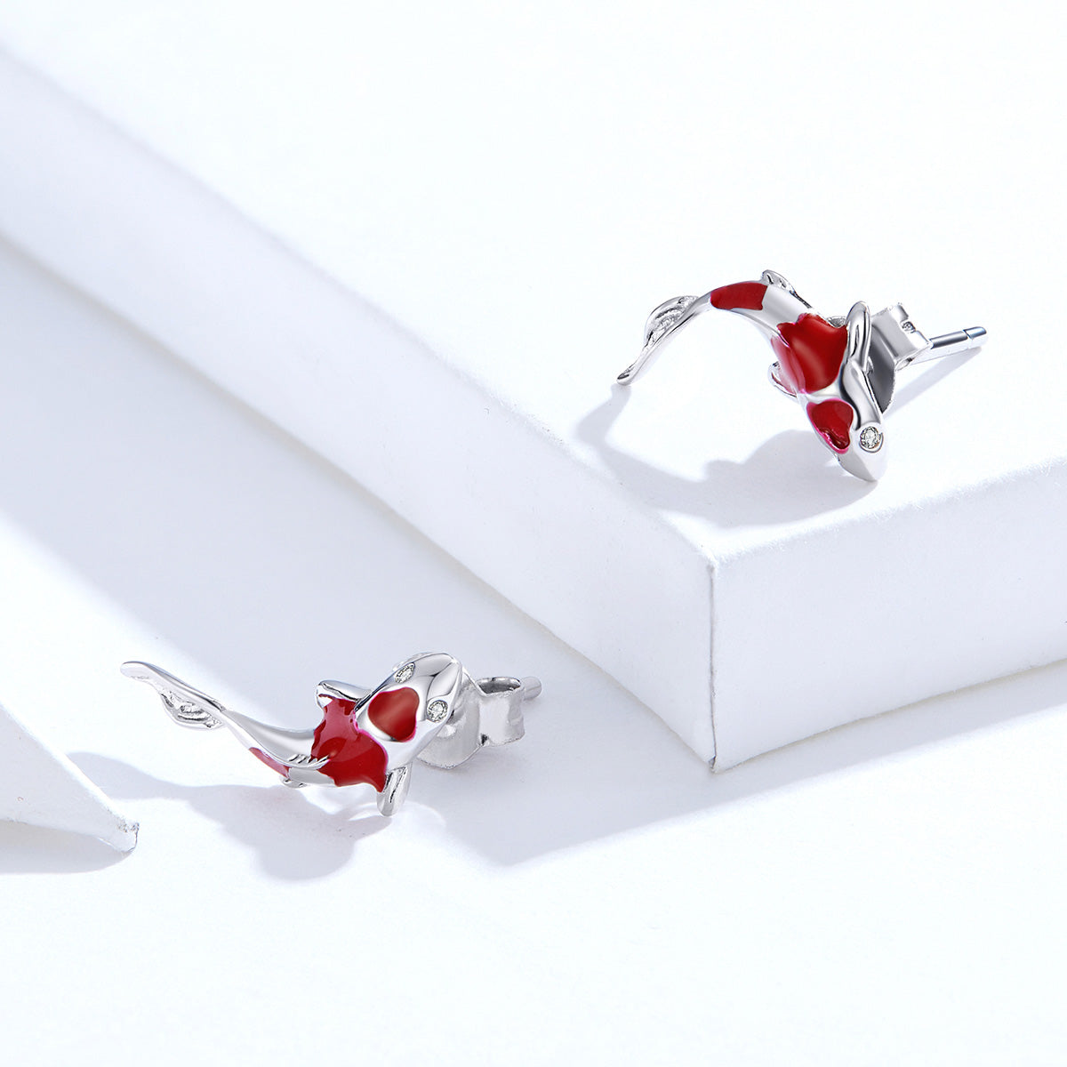 925 Sterling Silver Plated Earrings with Pavé Setting CZ for Women DestGlow