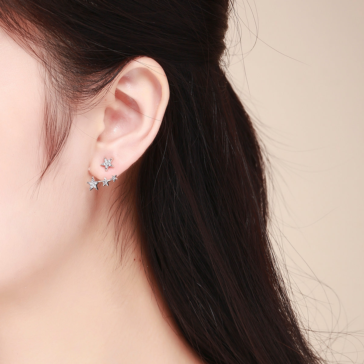 925 Sterling Silver Pavé Setting Earrings for Women DestGlow