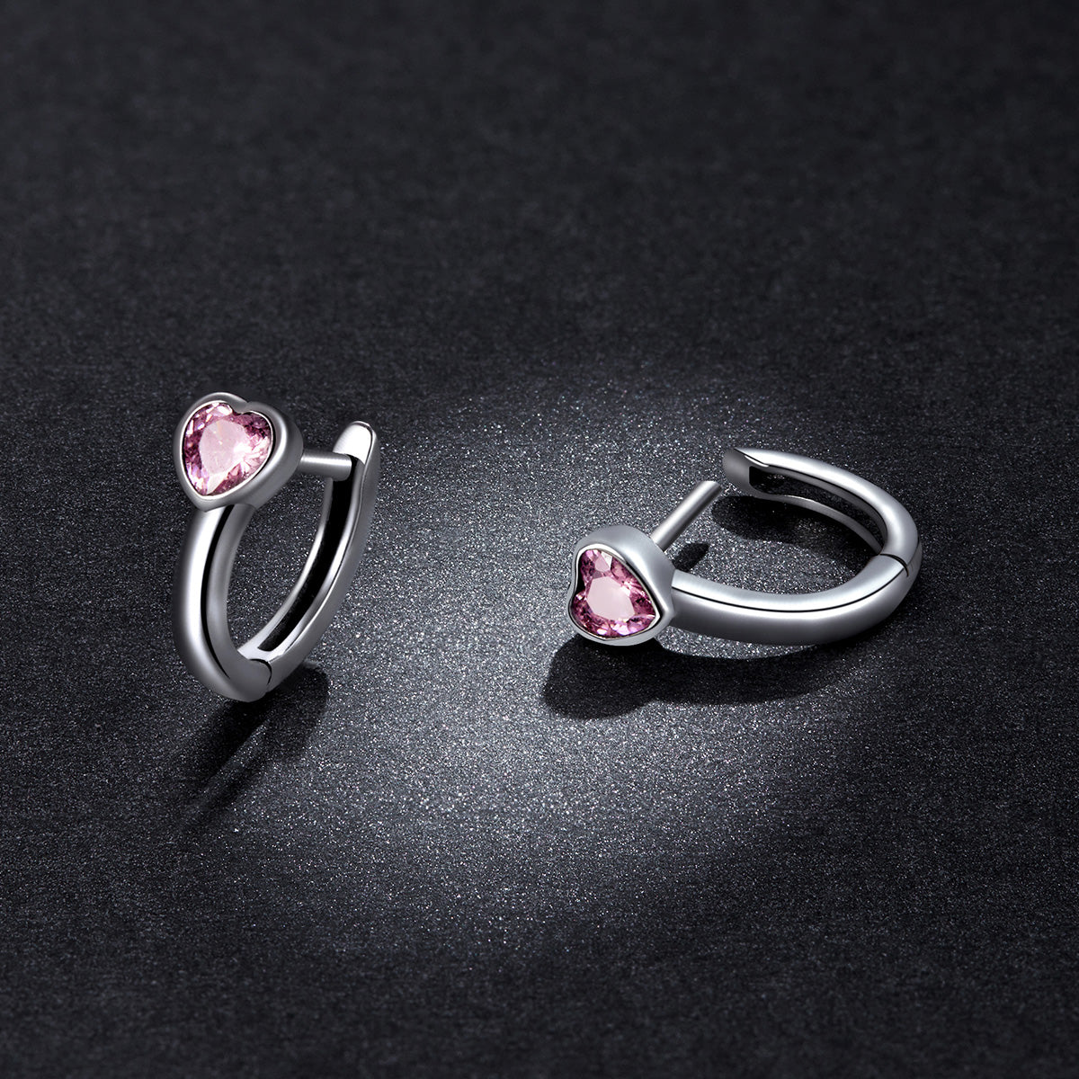 925 Sterling Silver Earrings with Pavé Setting CZ, Oxidized Silver, 1.2x0.5cm for Women DestGlow