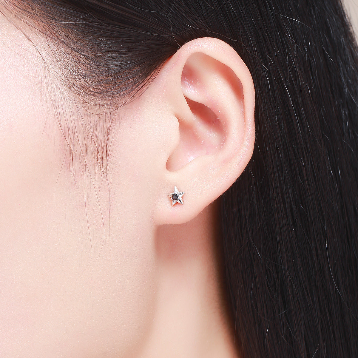 925 Sterling Silver Earrings with Pavé Setting CZ - 2.3cm Height DestGlow