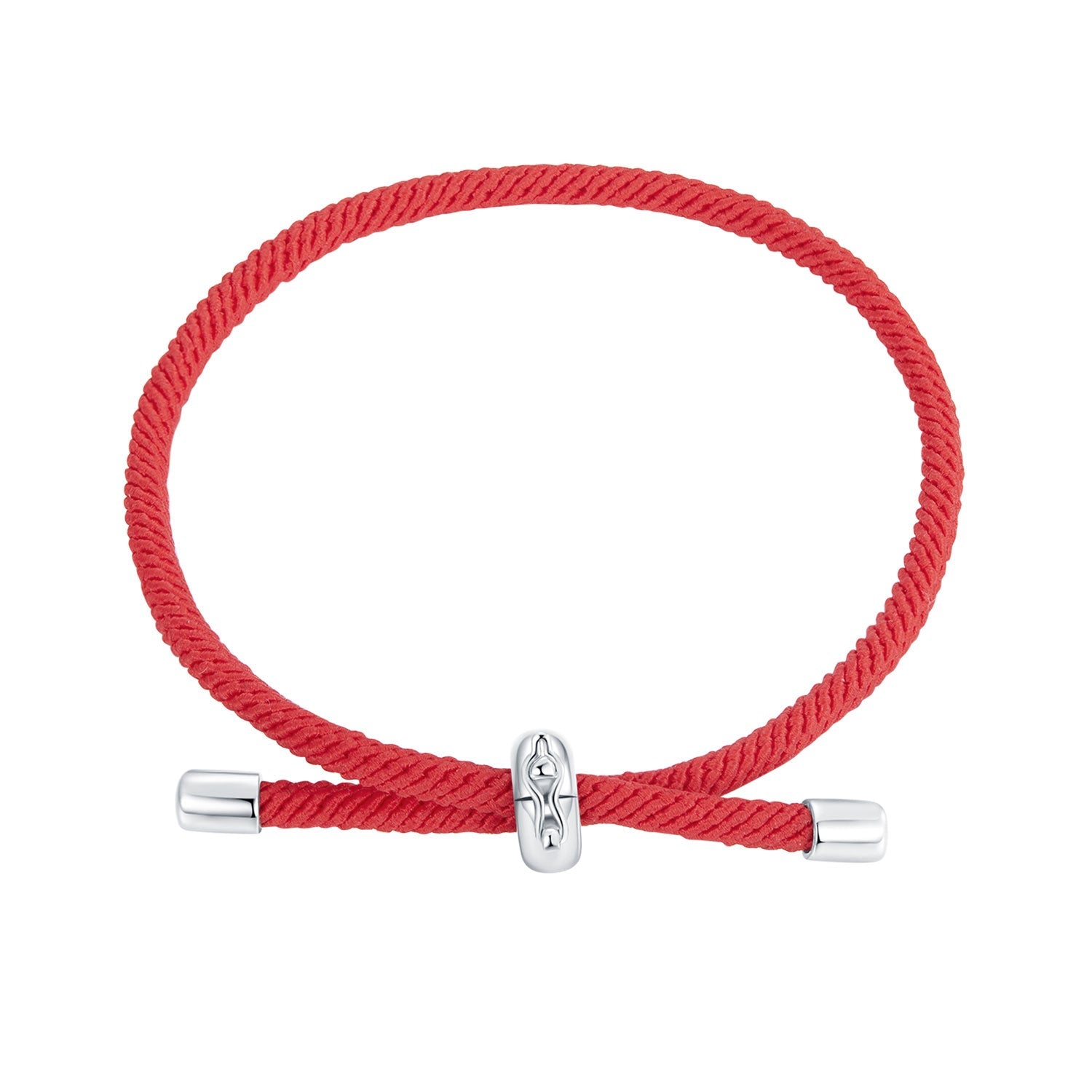 925 Sterling Silver and White Gold Plated Rope Bracelet for Men DestGlow