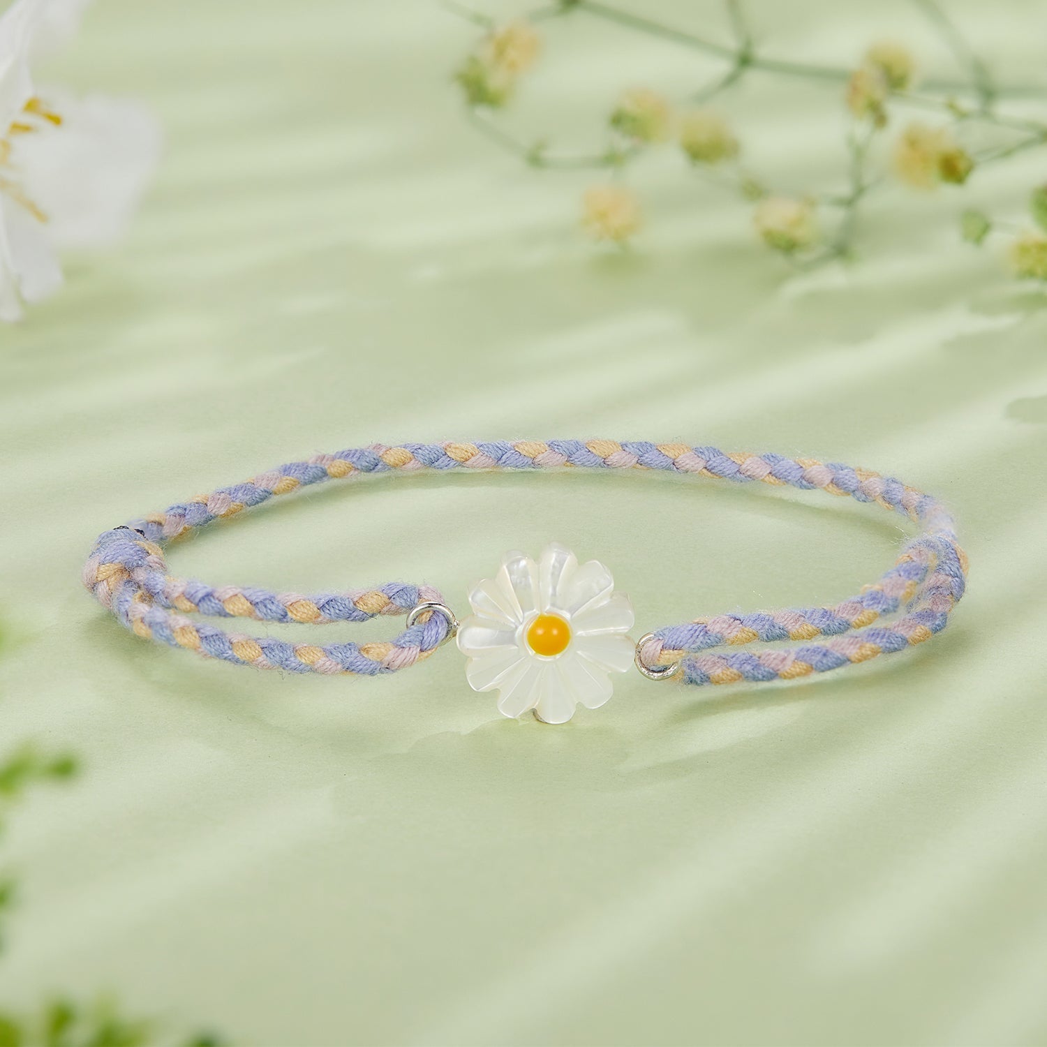 925 Sterling Silver Plated Platinum Deep Seashell Bracelet 24cm Adjustable for Women DestGlow