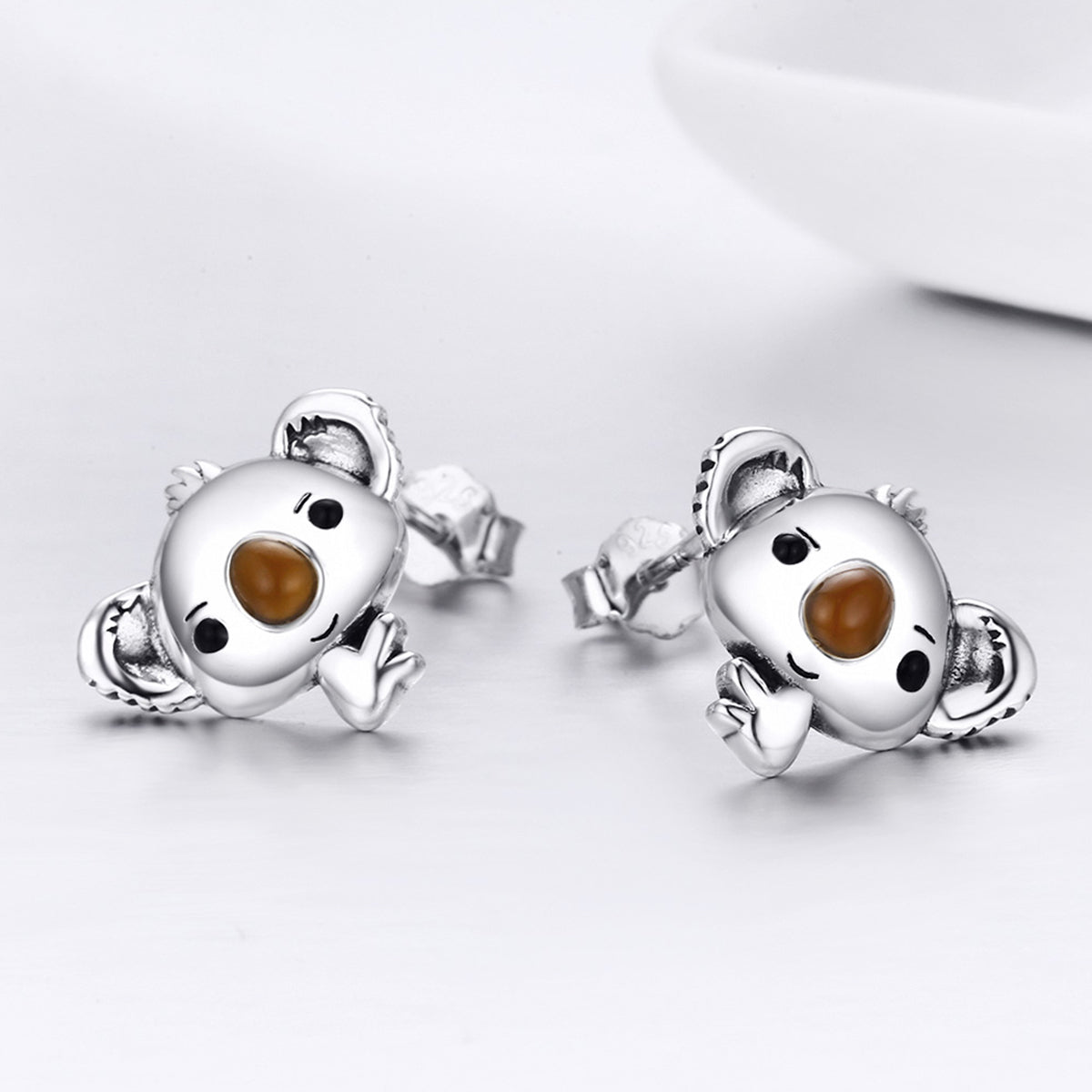 925 Sterling Silver Earrings 1.1*1.2cm for Women DestGlow