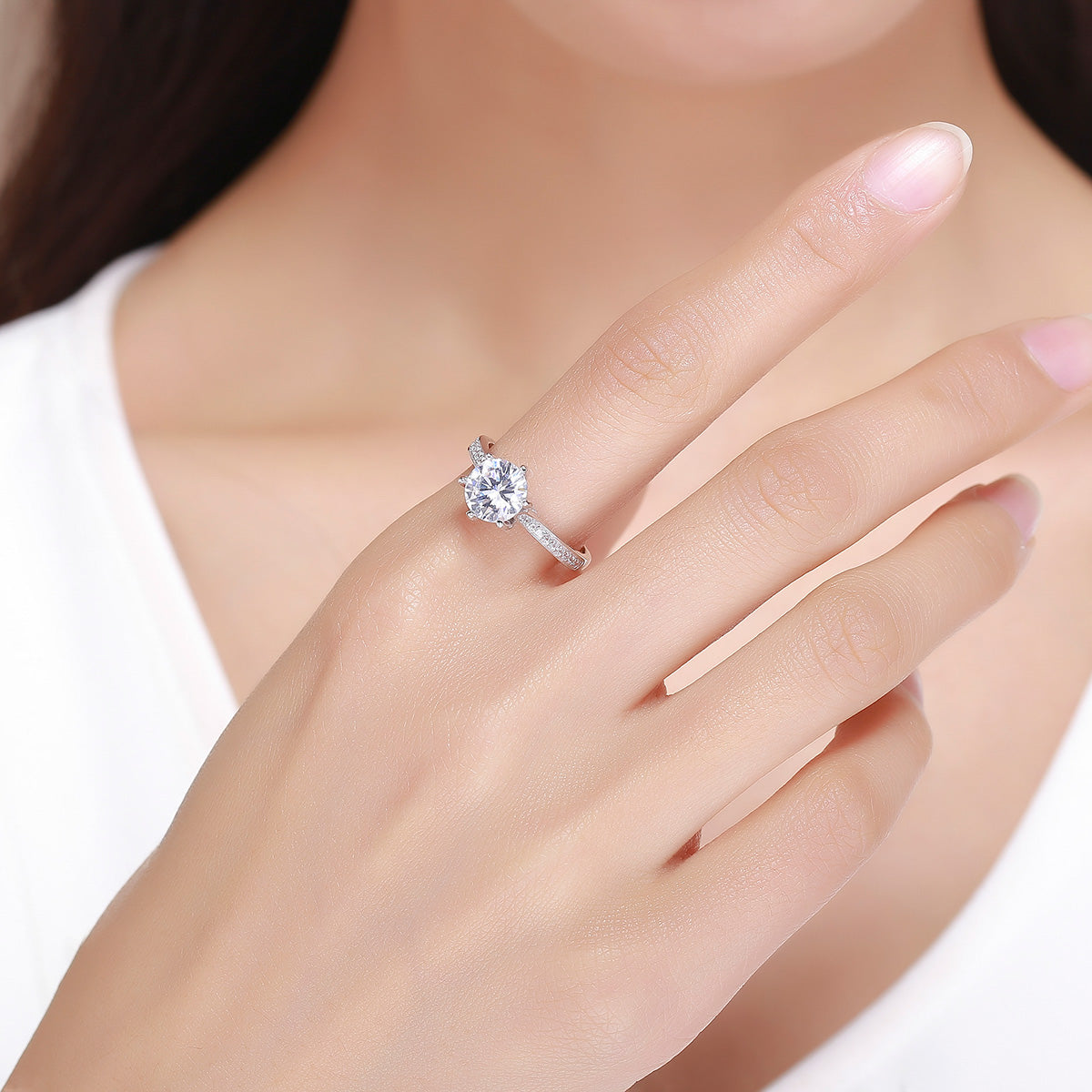 925 Sterling Silver Ring Size 6 for Women DestGlow