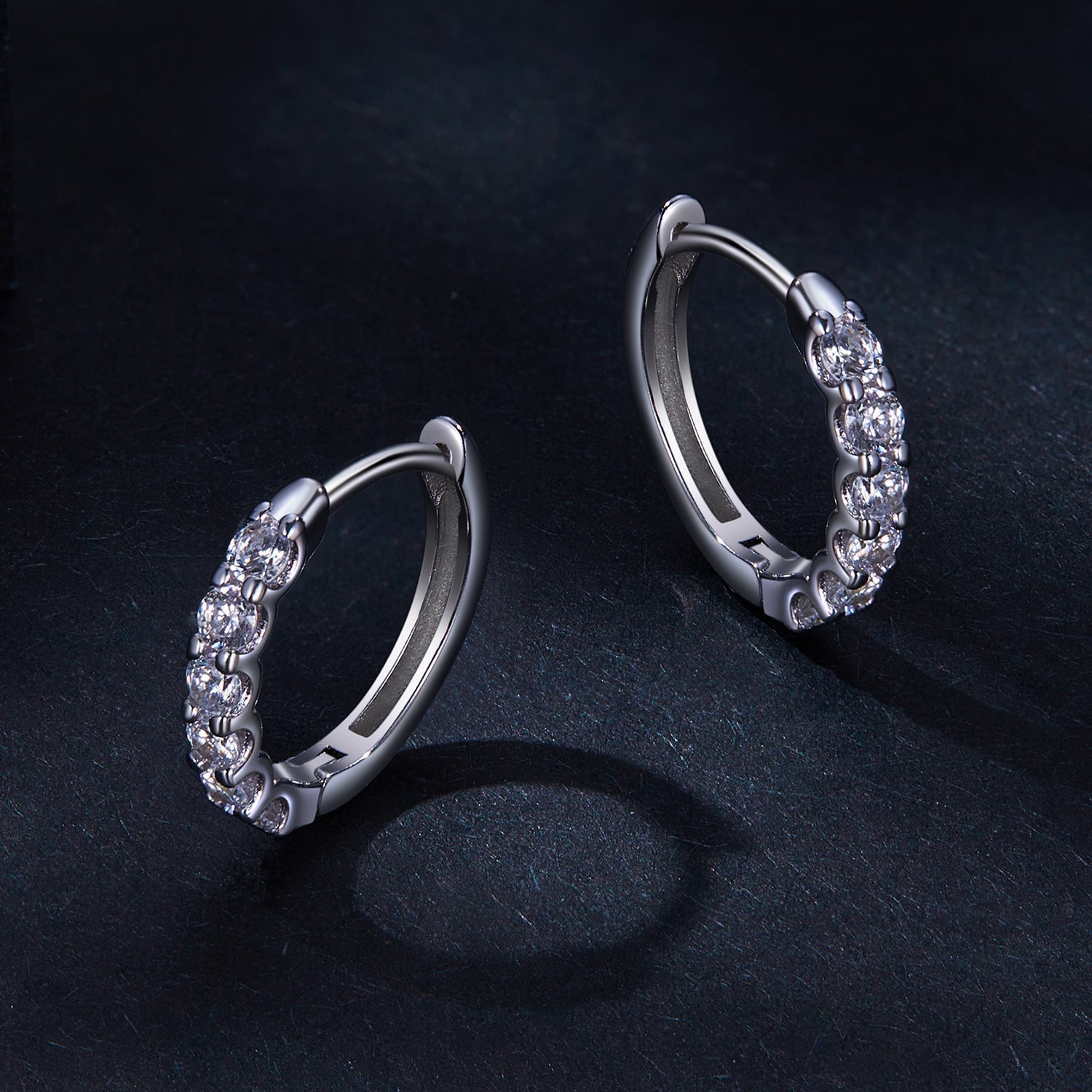 925 Sterling Silver 2.0mm Moissanite Earrings for Women DestGlow