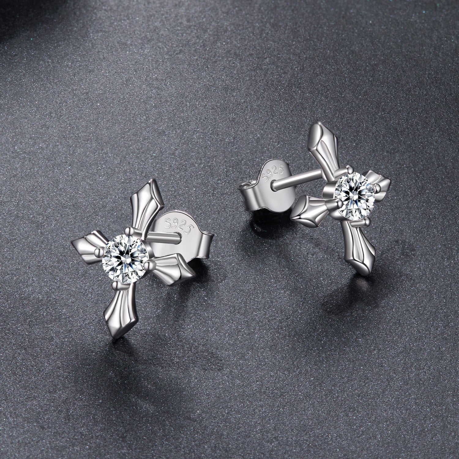 925 Sterling Silver 0.30 Carat Genuine Moissanite Earrings for Women DestGlow