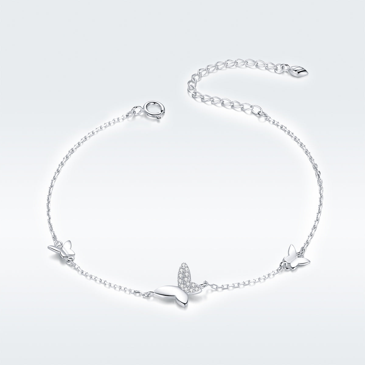 925 Sterling Silver Pavé Setting CZ Bracelet for Women DestGlow
