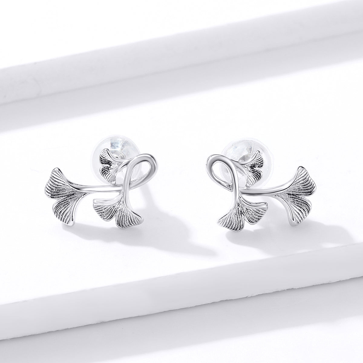 925 Sterling Silver Plated Platinum Wiredrawing Earrings DestGlow