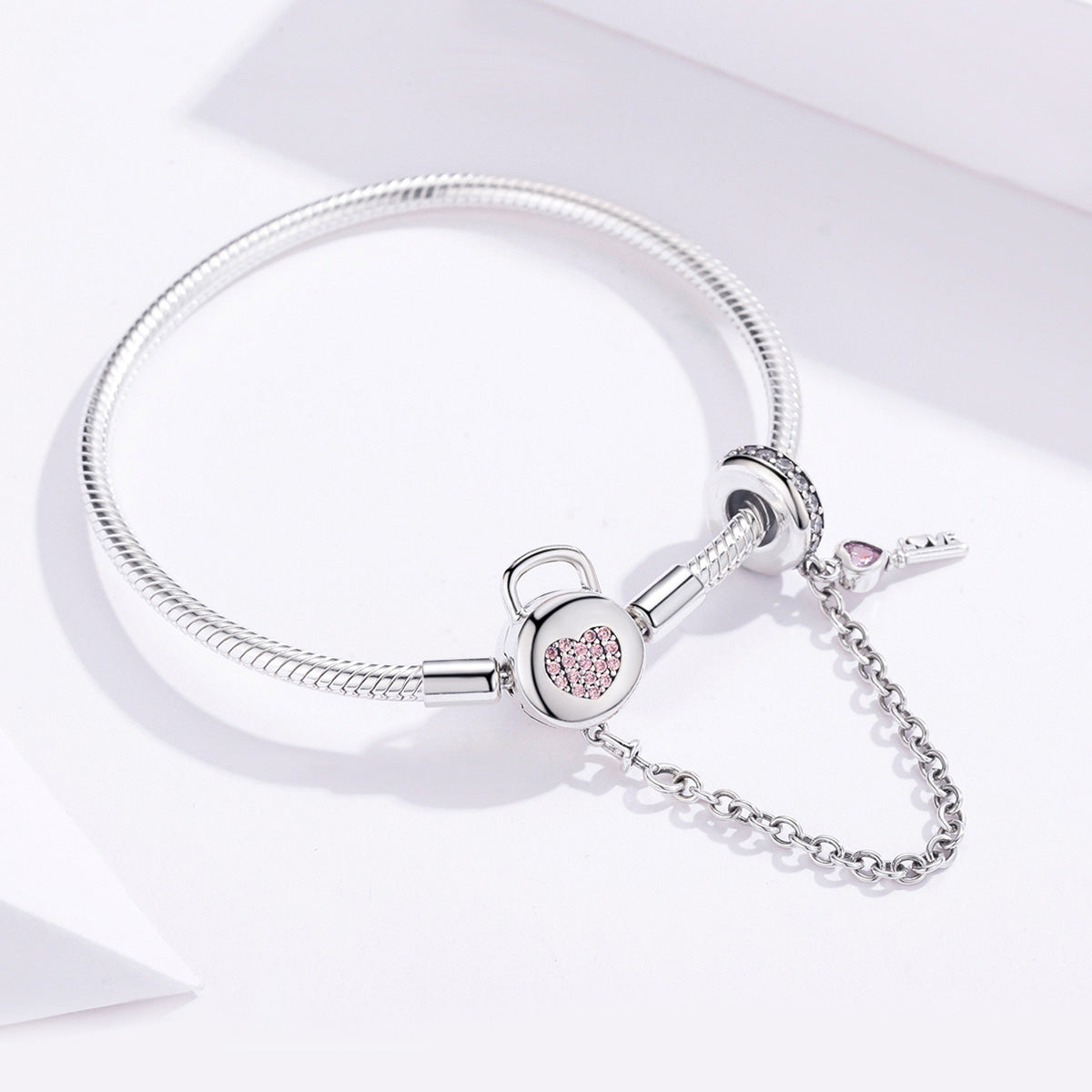 925 Sterling Silver Bracelet 17cm for Women DestGlow