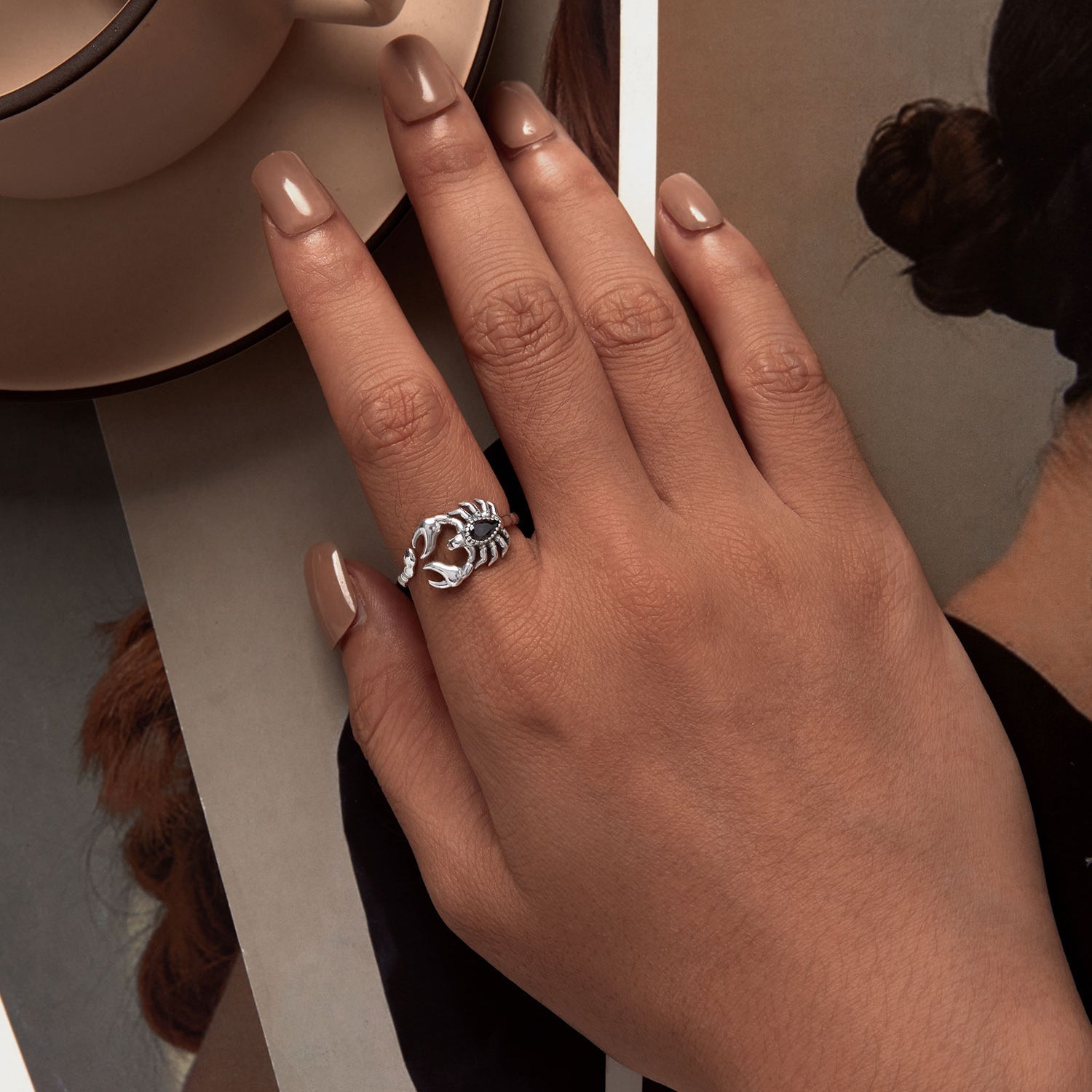 925 Sterling Silver Pavé CZ Oxidized Silver Ring 1.9mm Style E DestGlow