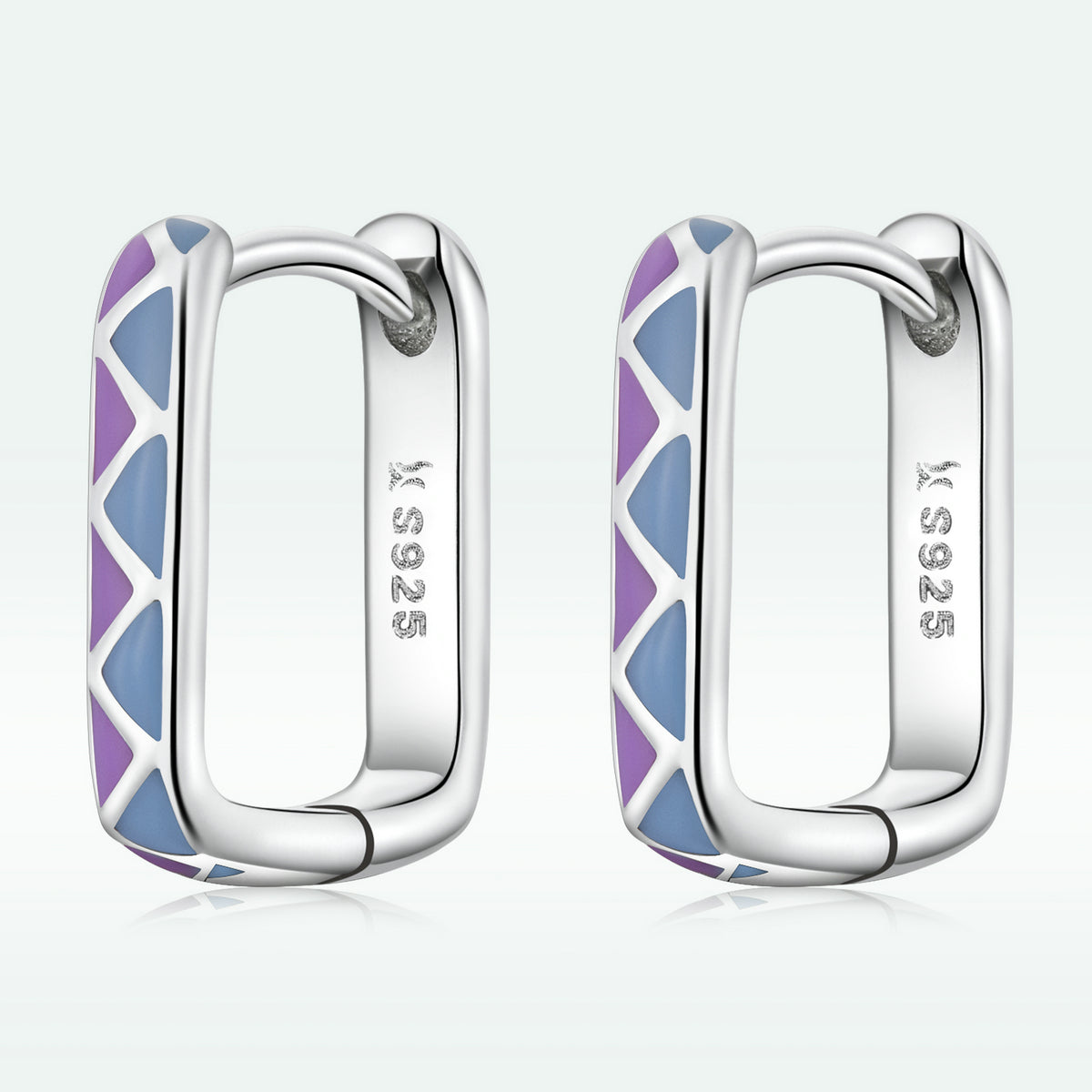S925 Sterling Silver Enamel Oxidized Earrings for Women DestGlow