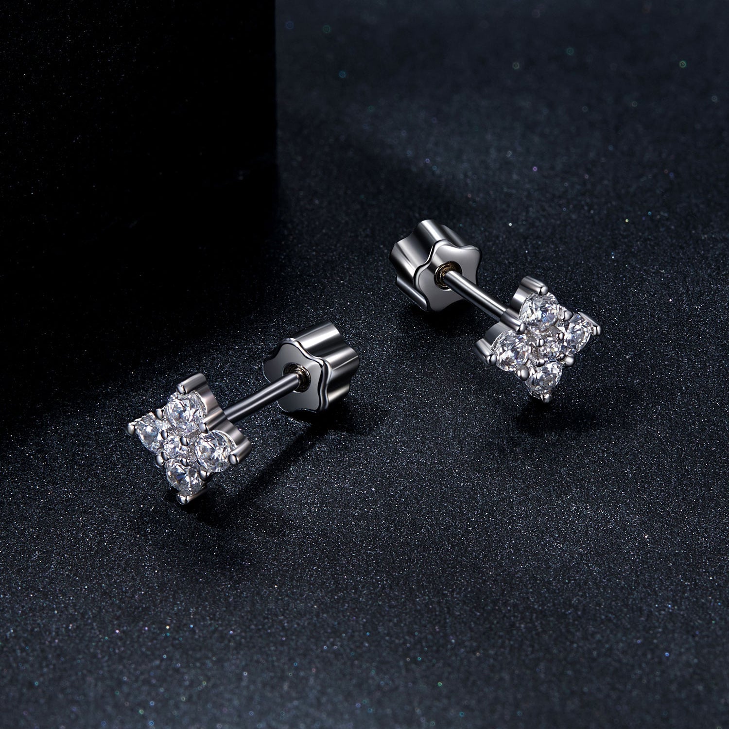 925 Sterling Silver 10mm Moissanite Earrings for Women DestGlow
