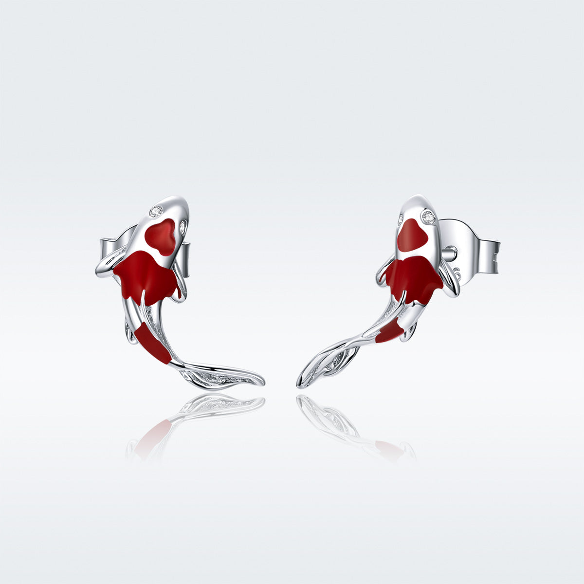 925 Sterling Silver Plated Earrings with Pavé Setting CZ for Women DestGlow