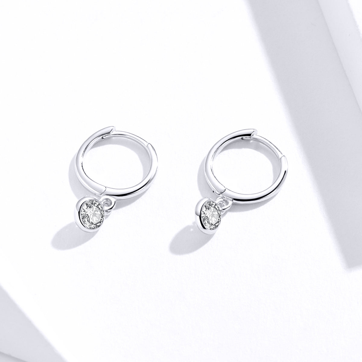 925 Sterling Silver Gold Plated Pavé Setting CZ Earrings for Women DestGlow