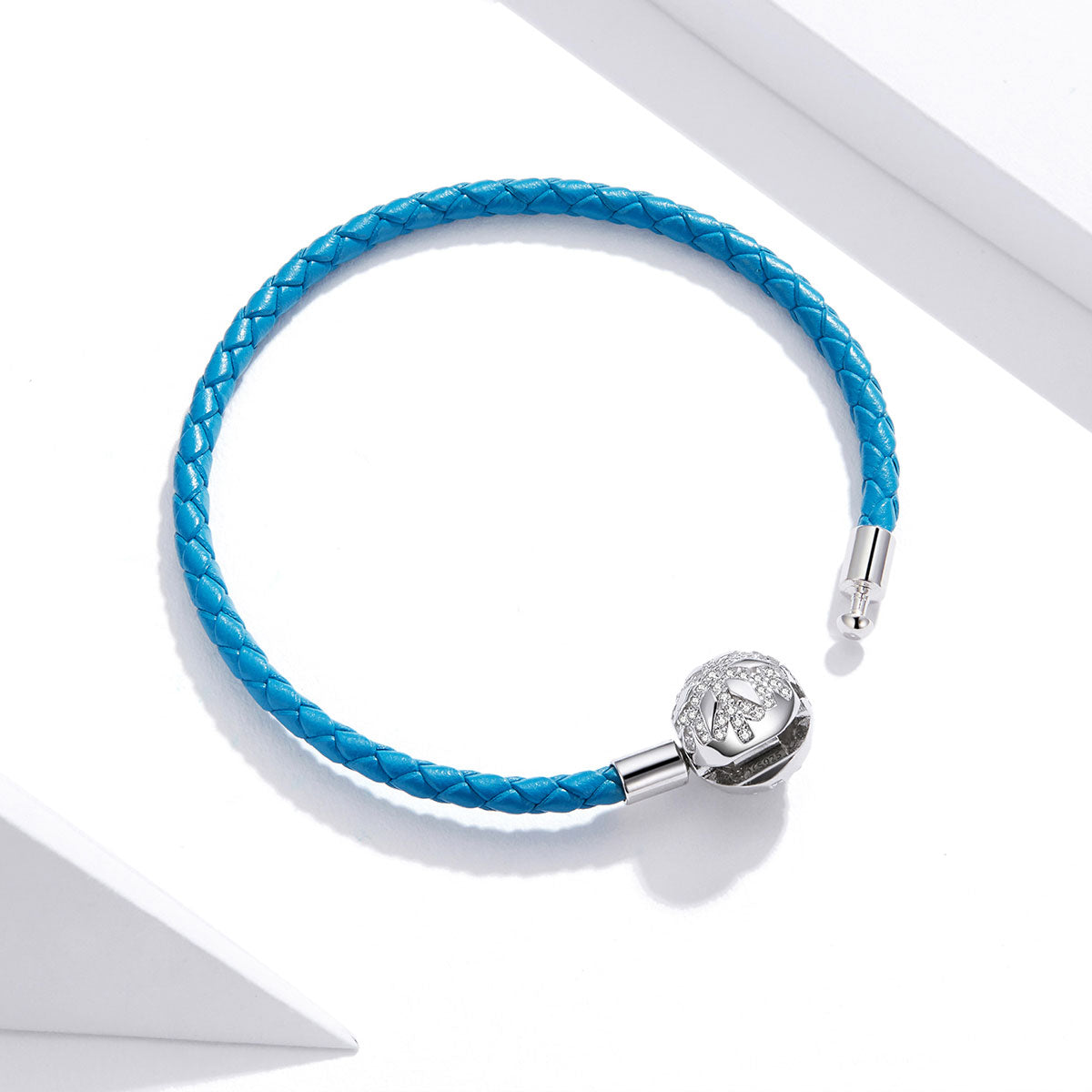 925 Sterling Silver Plated Bracelet with Pavé Setting CZ, Size 19.0 for Women DestGlow