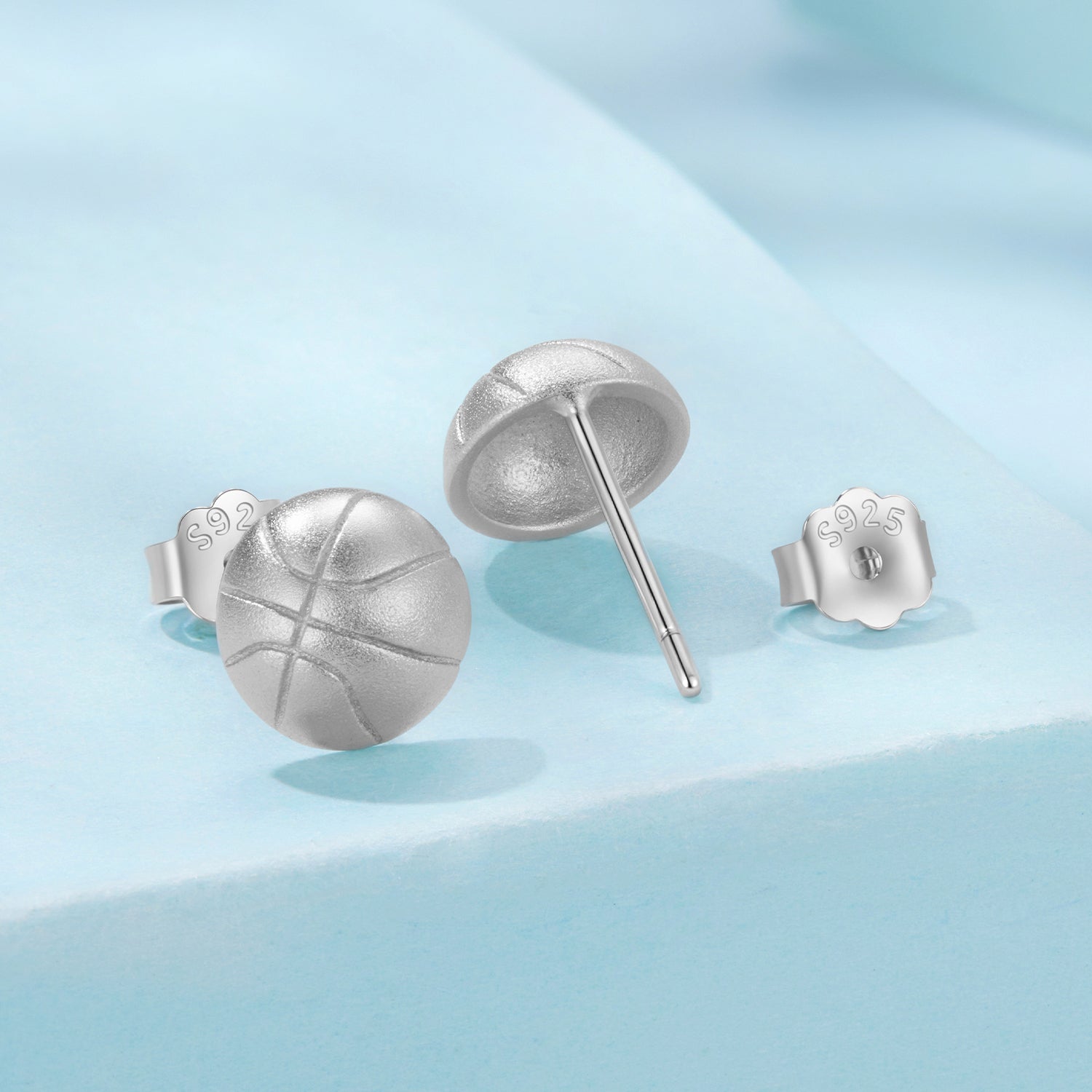 925 Sterling Silver Plated White Gold Earrings DestGlow