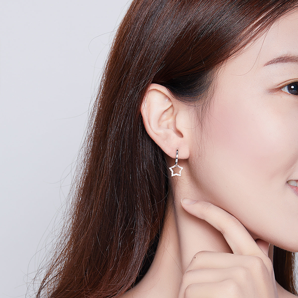 S925 Sterling Silver Plated Platinum CZ Earrings for Women DestGlow