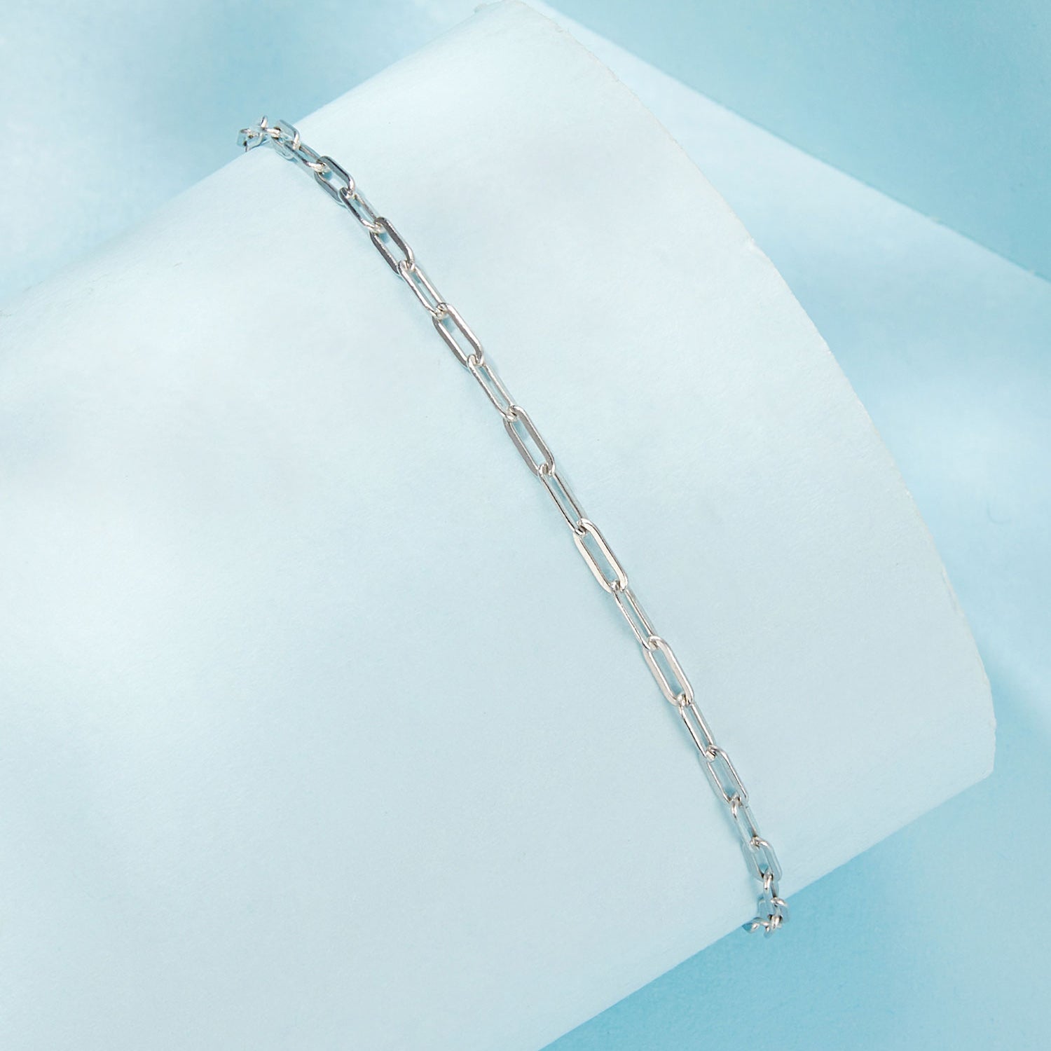 925 Sterling Silver Plated White Gold Adjustable Bracelet for Women DestGlow