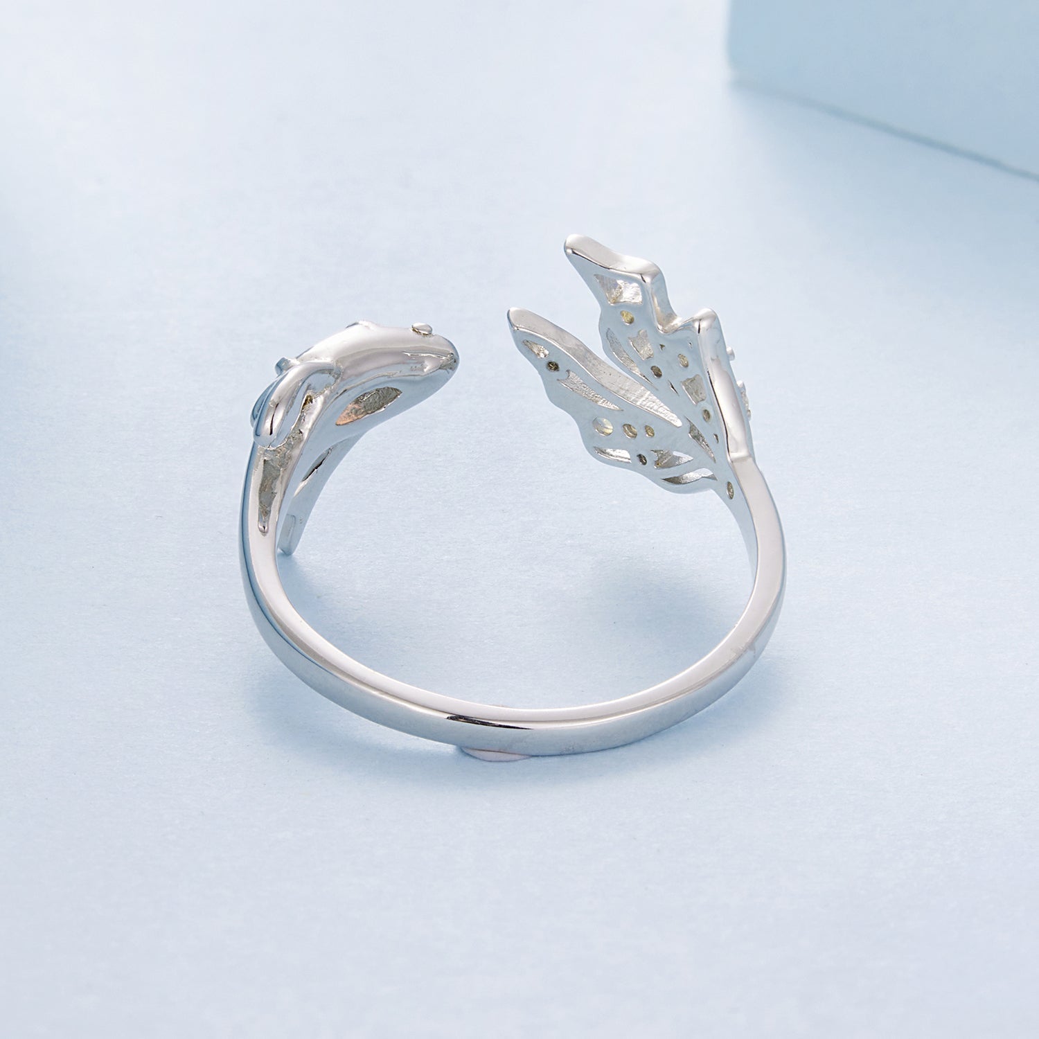 925 Sterling Silver White Gold Plated Nano Opal Ring with CZ for Women DestGlow