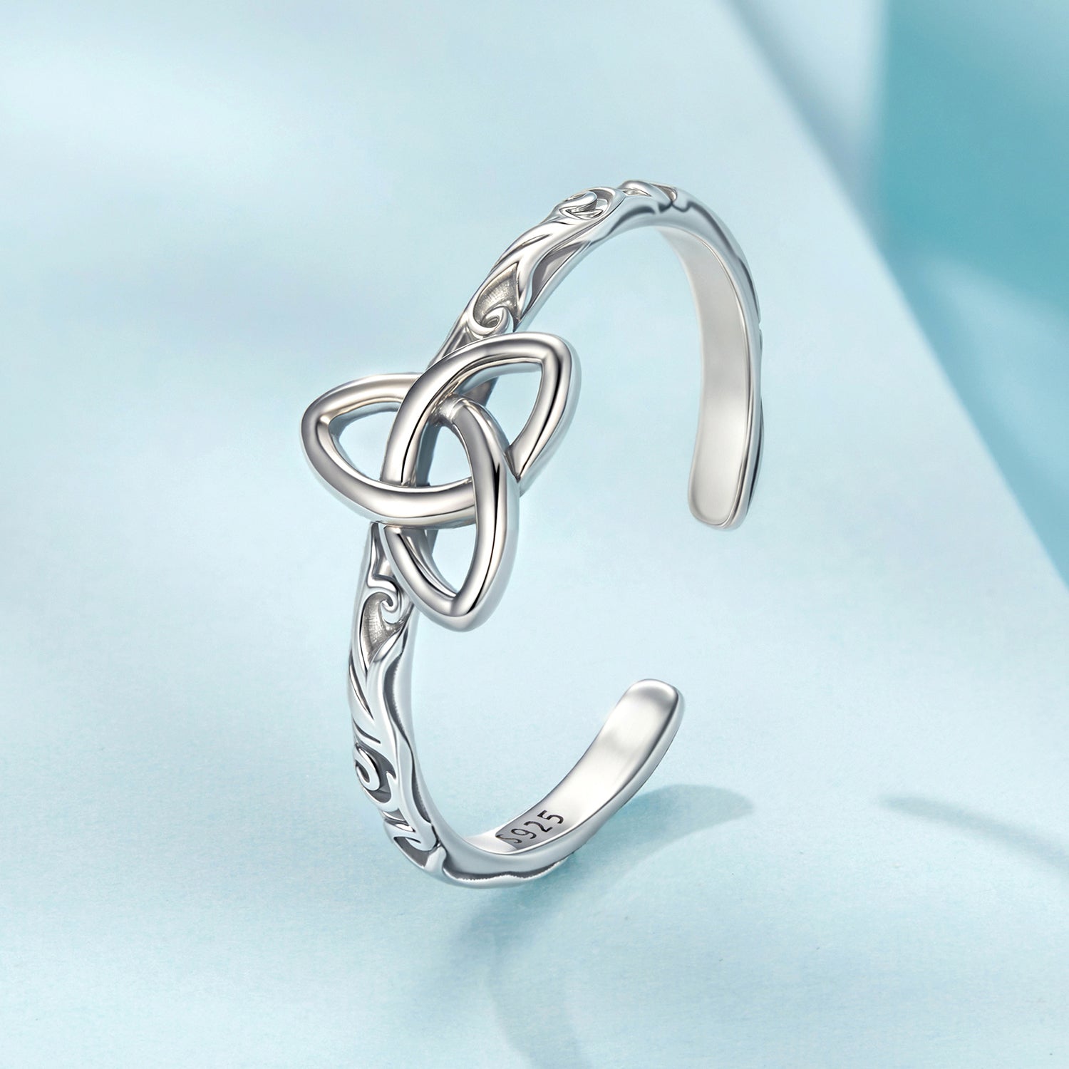 925 Sterling Silver Oxidized Silver Ring for Women DestGlow