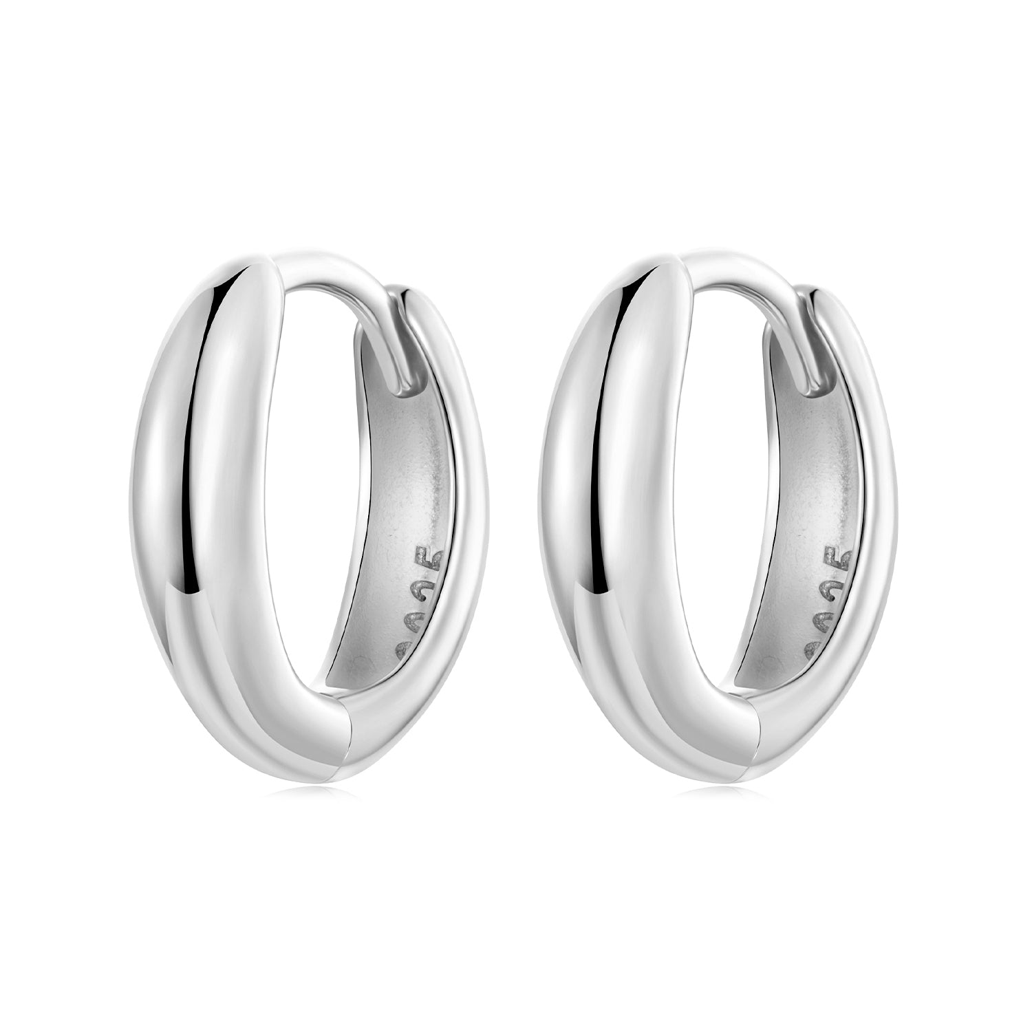 925 Sterling Silver Oxidized Hoop Earrings for Women DestGlow
