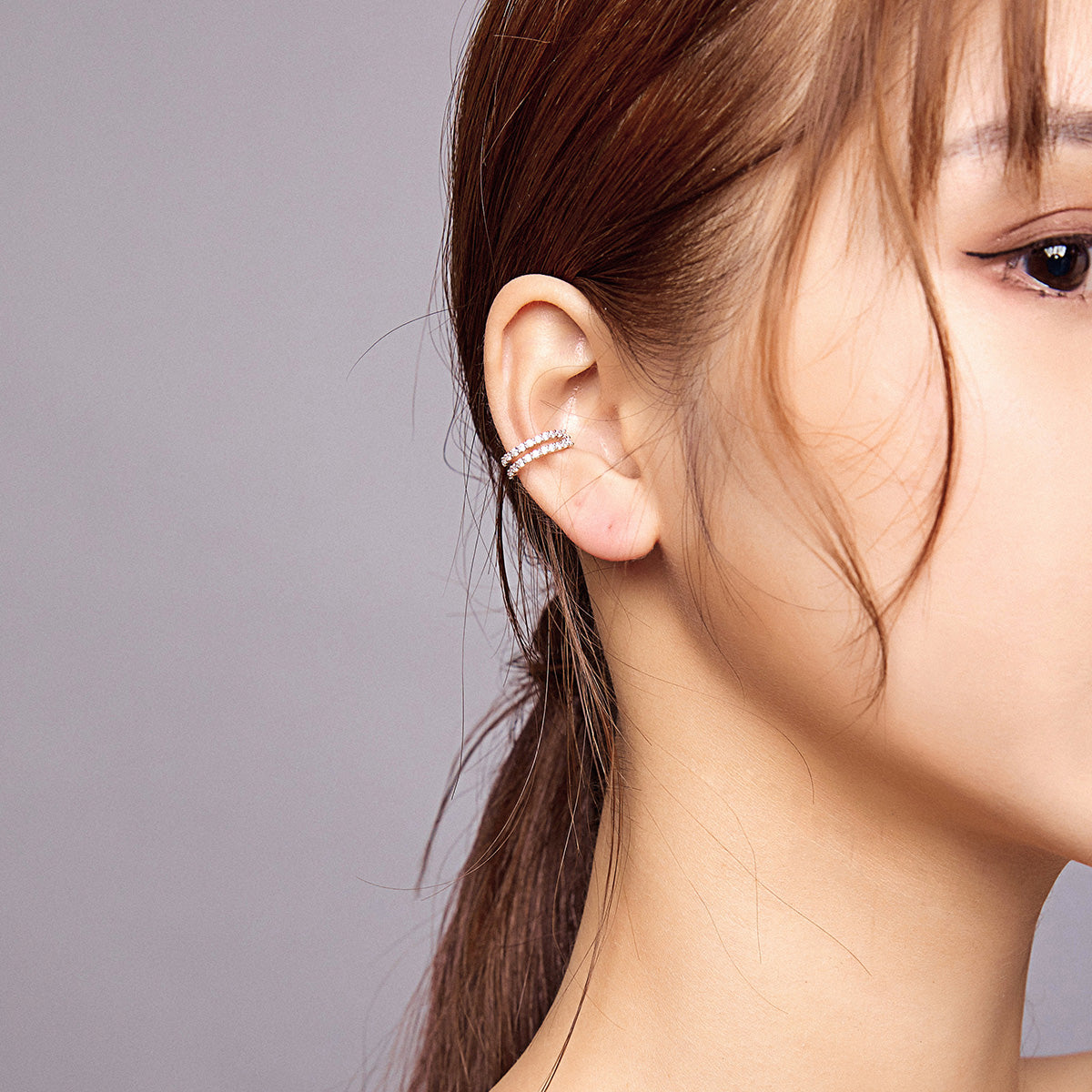 925 Sterling Silver Plated Platinum CZ Earrings DestGlow