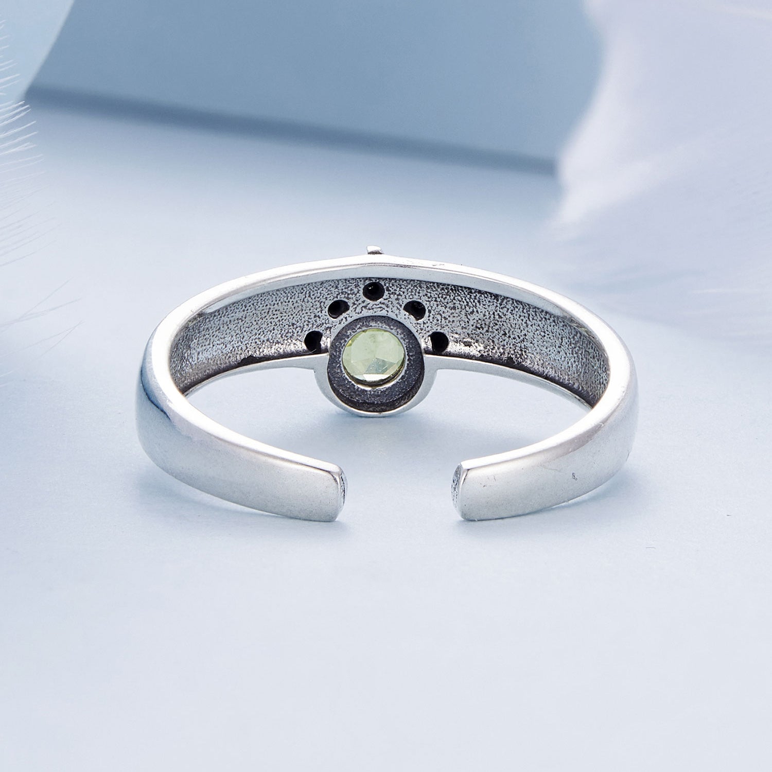 925 Sterling Silver Pavé Setting CZ Ring 2.6-4.3mm Width for Women DestGlow